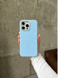 Чохол Flower Silicone Case з Magsafe на iPhone 16 Pro Cloud Blue (02)