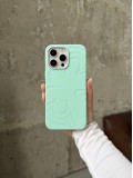 Чохол Flower Silicone Case з Magsafe на iPhone 15 Pro Max Mint (08)