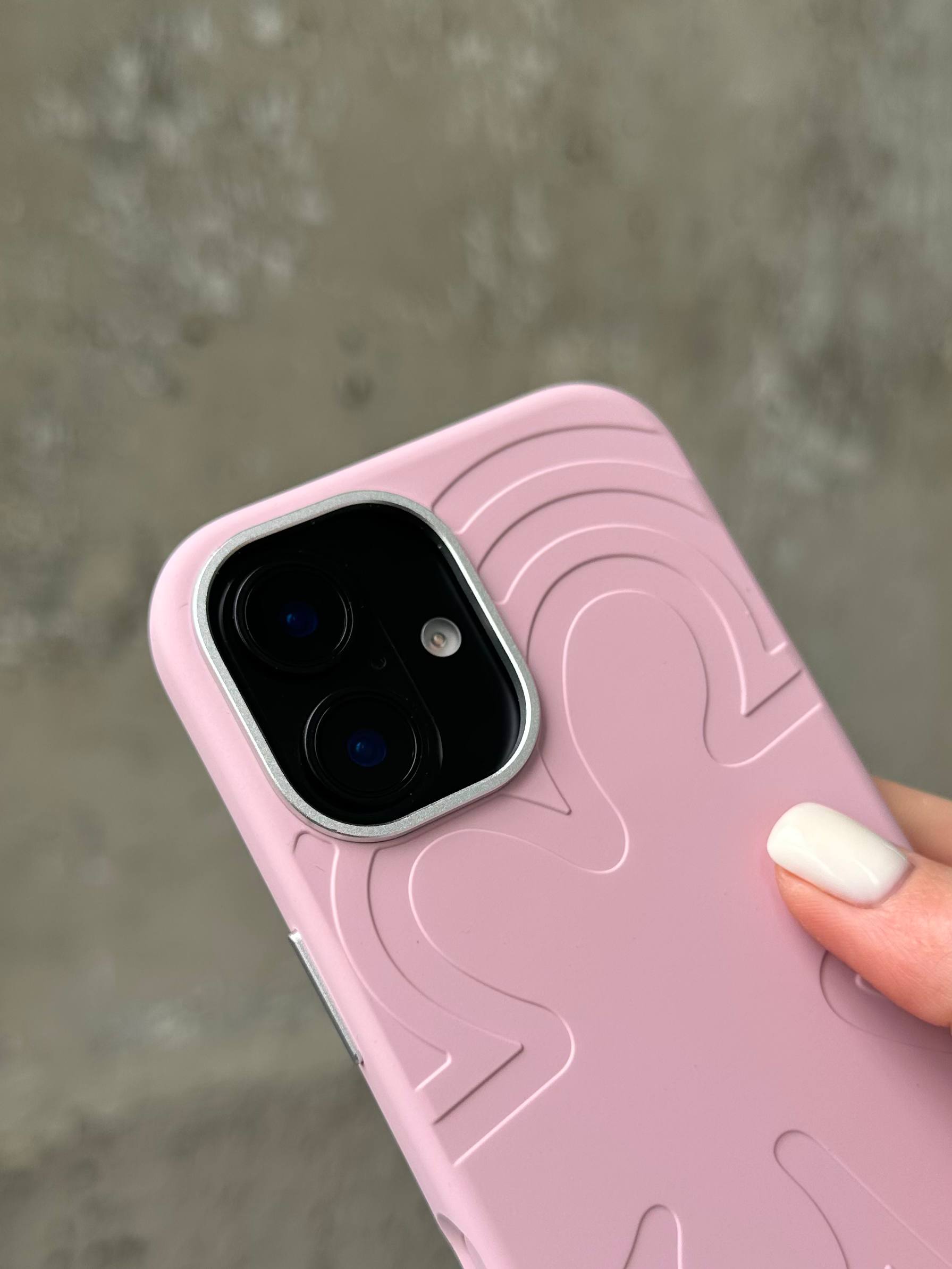 Чохол Flower Silicone Case з Magsafe на iPhone 16 Pink (01)