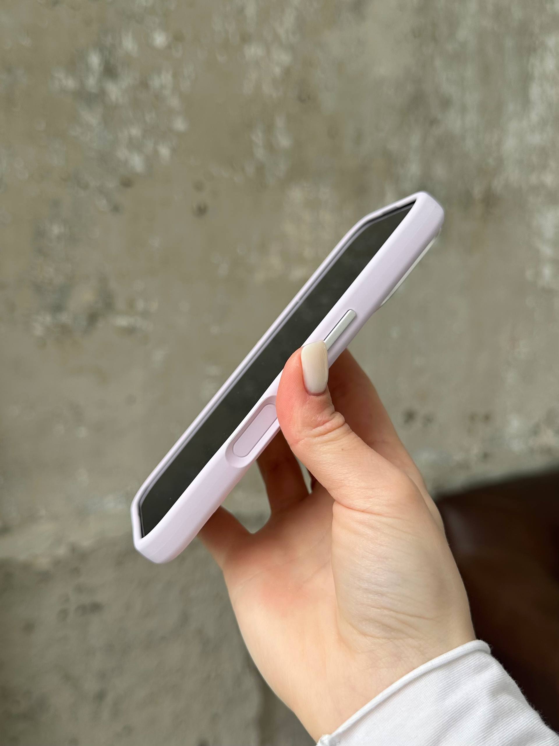 Чохол Flower Silicone Case з Magsafe на iPhone 16 Light Purple (07)