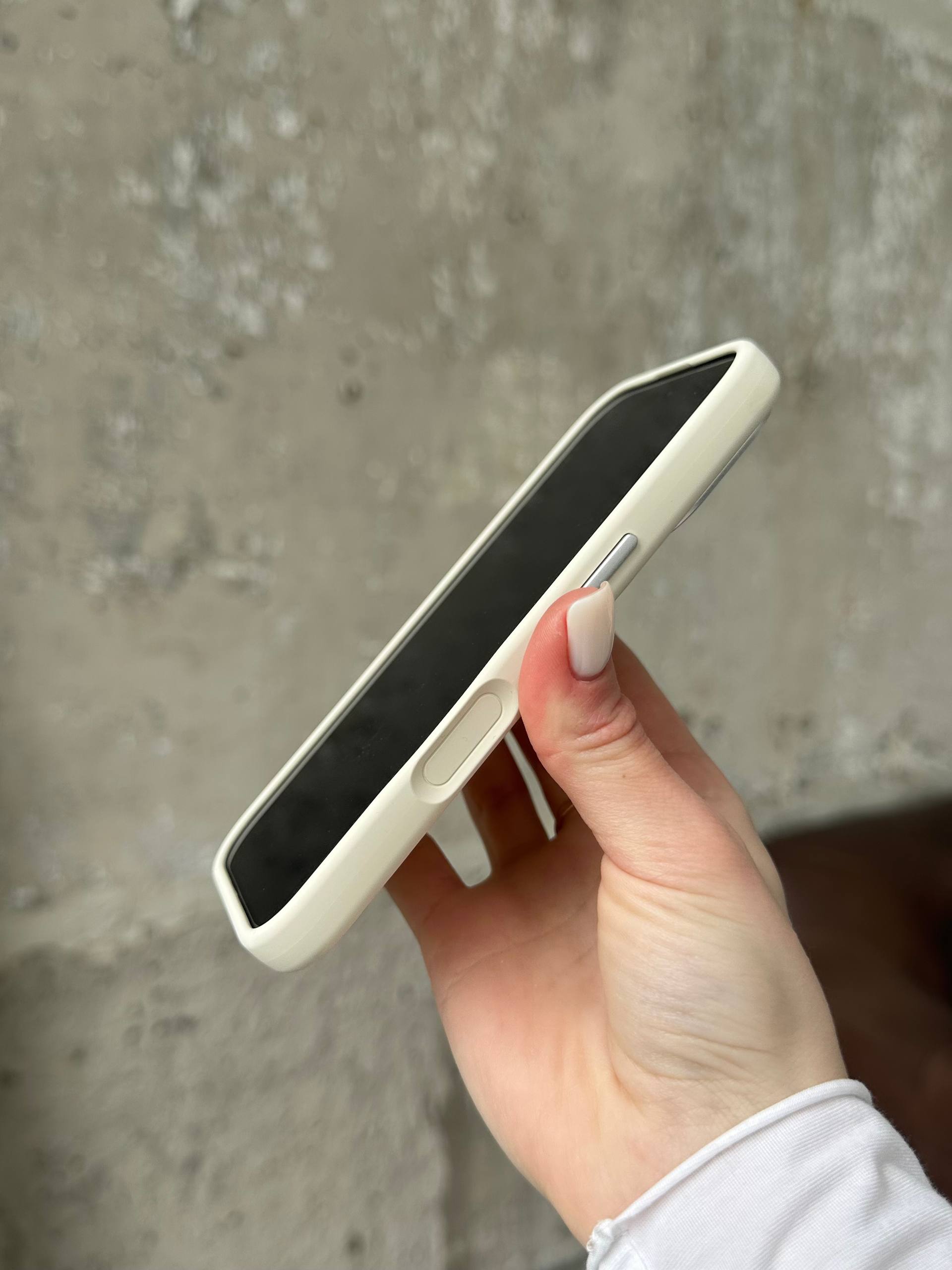 Чохол Flower Silicone Case з Magsafe на iPhone 16 Antique White (05)