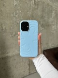 Чохол Flower Silicone Case з Magsafe на iPhone 17 Cloud Blue (02)