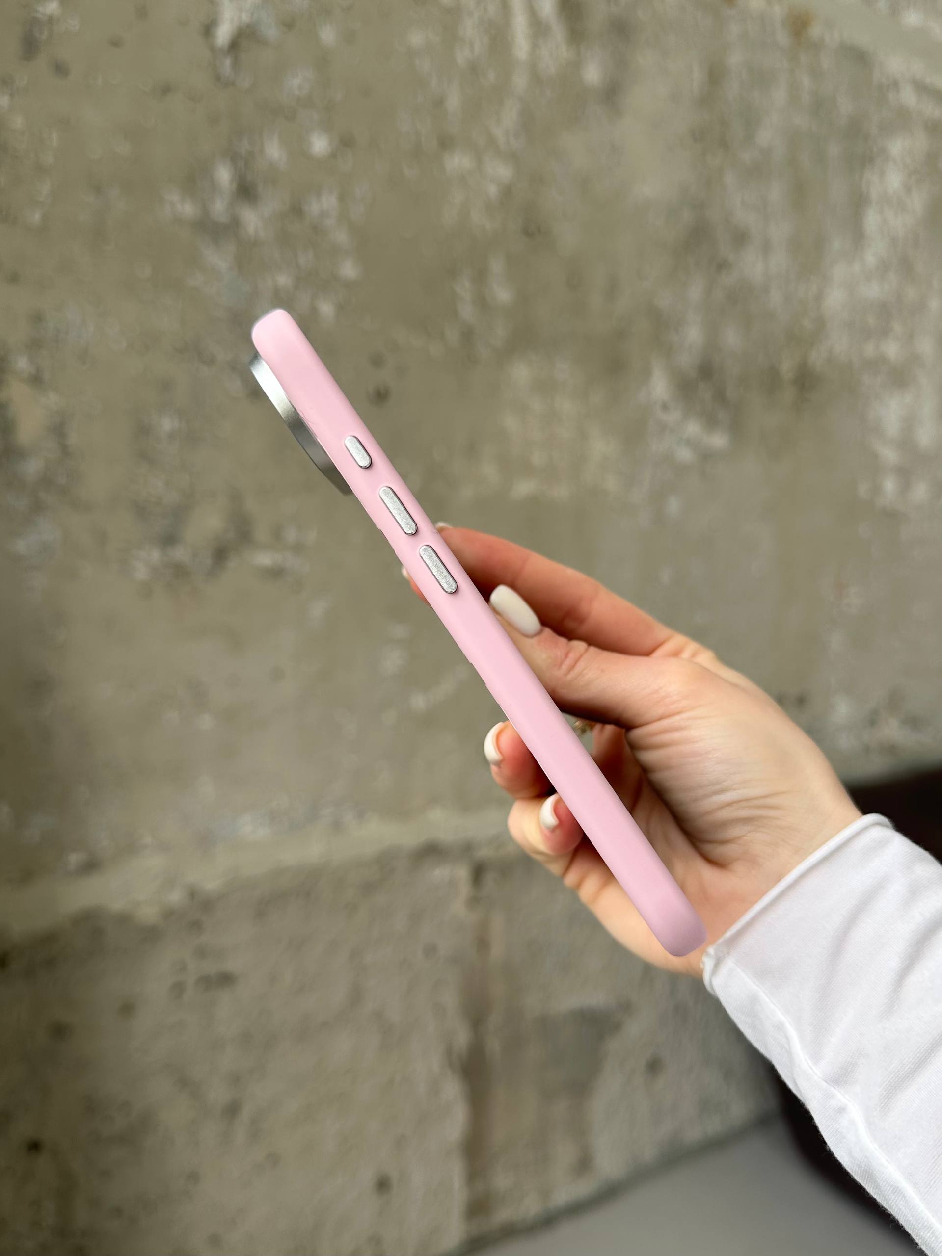Чохол Flower Silicone Case з Magsafe на iPhone 17 Air Pink (01)