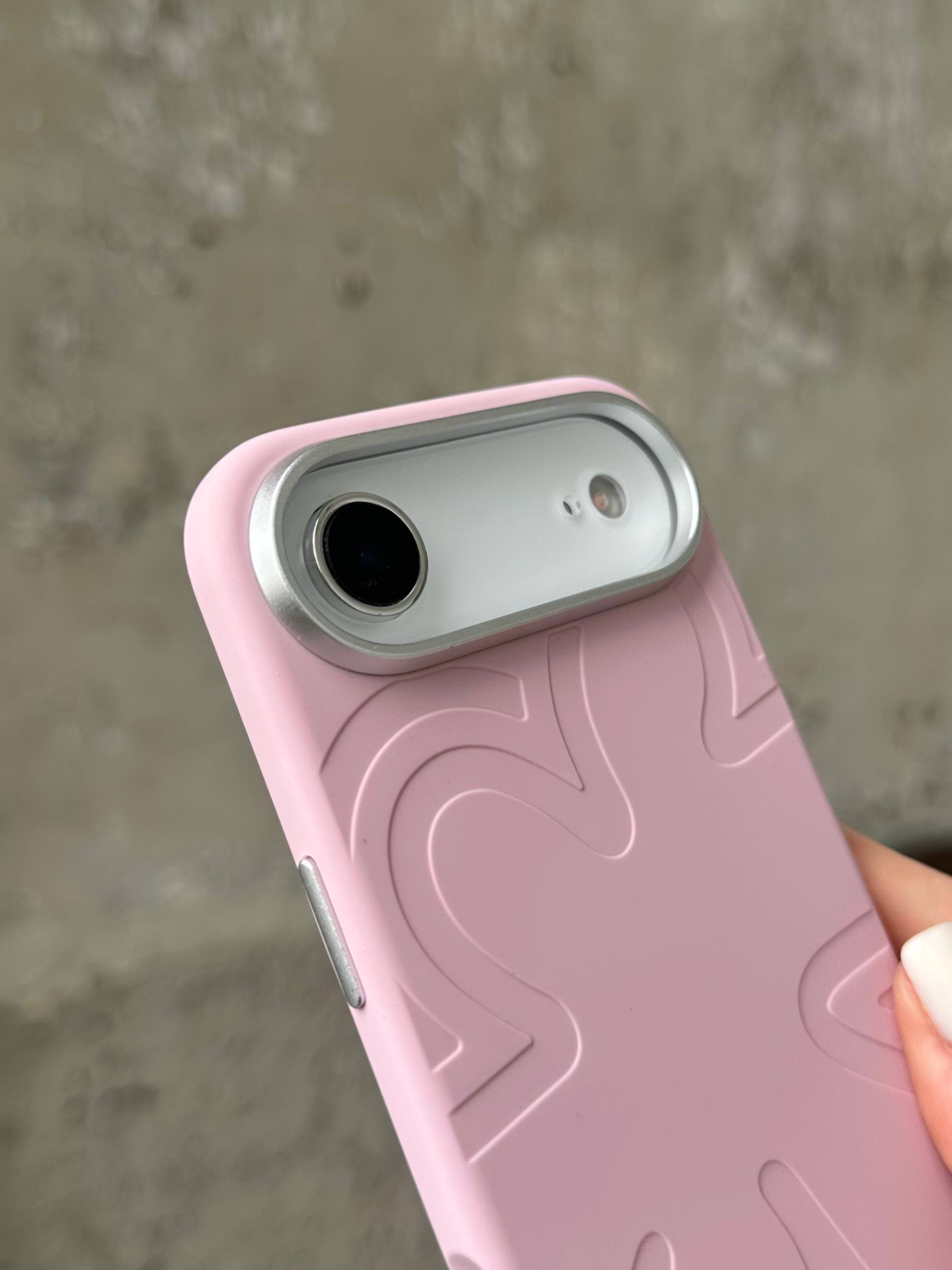 Чохол Flower Silicone Case з Magsafe на iPhone 17 Air Pink (01)