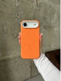 Чохол Flower Silicone Case з Magsafe на iPhone 17 Air Orange (09)