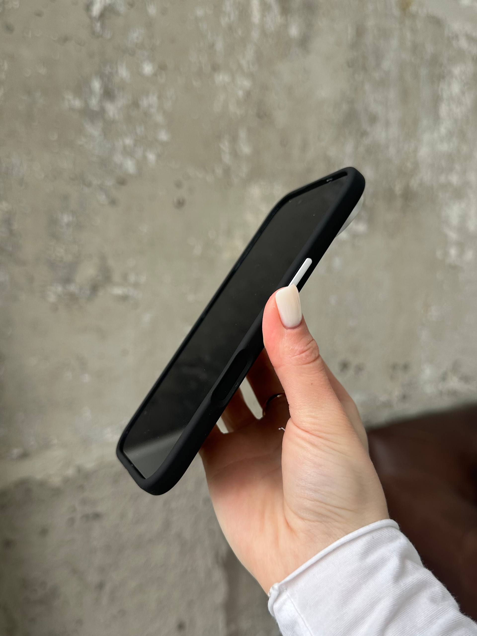 Чохол Flower Silicone Case з Magsafe на iPhone 17 Air Black (04)