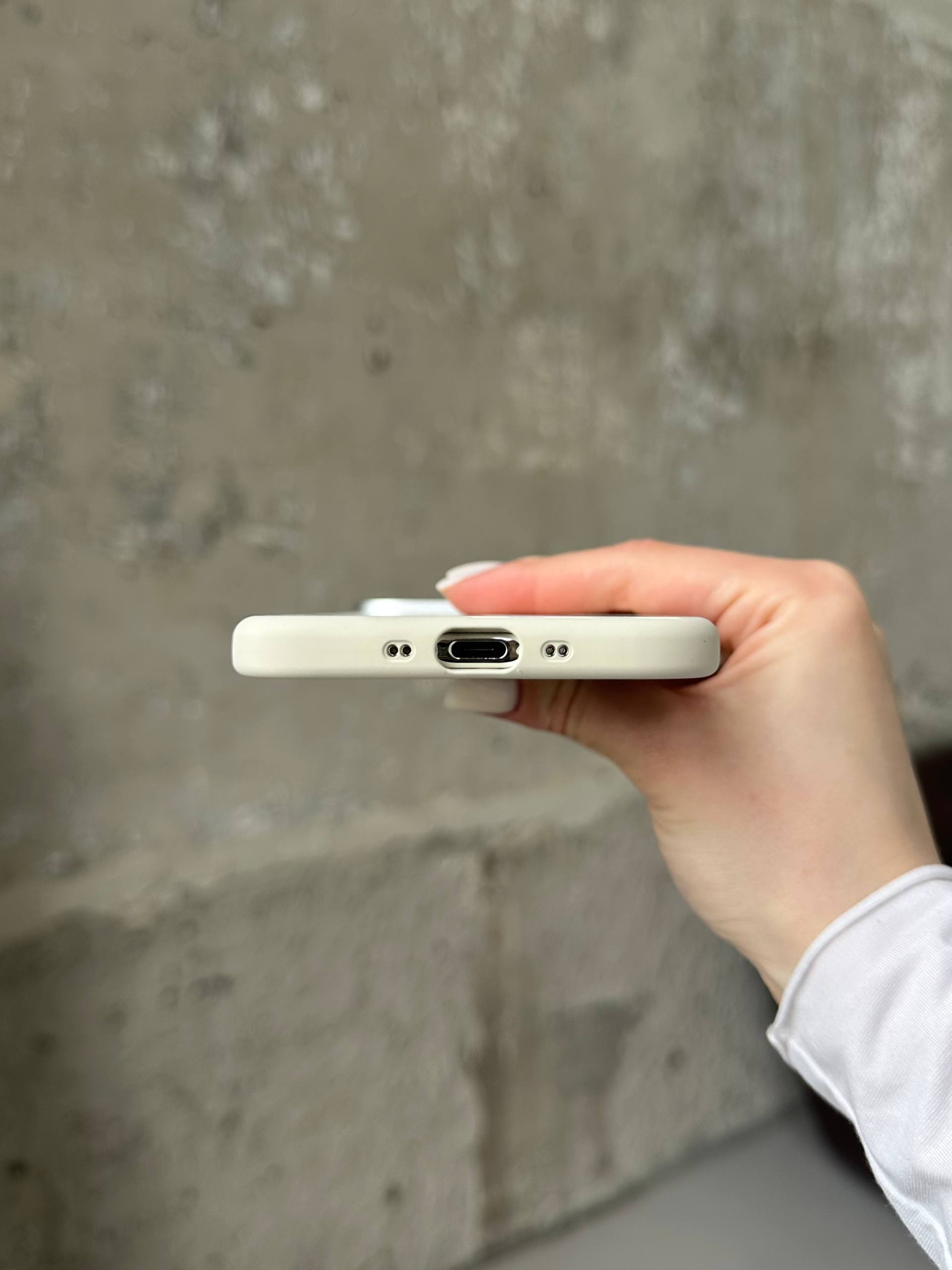Чохол Flower Silicone Case з Magsafe на iPhone 17 Air Antique White (05)