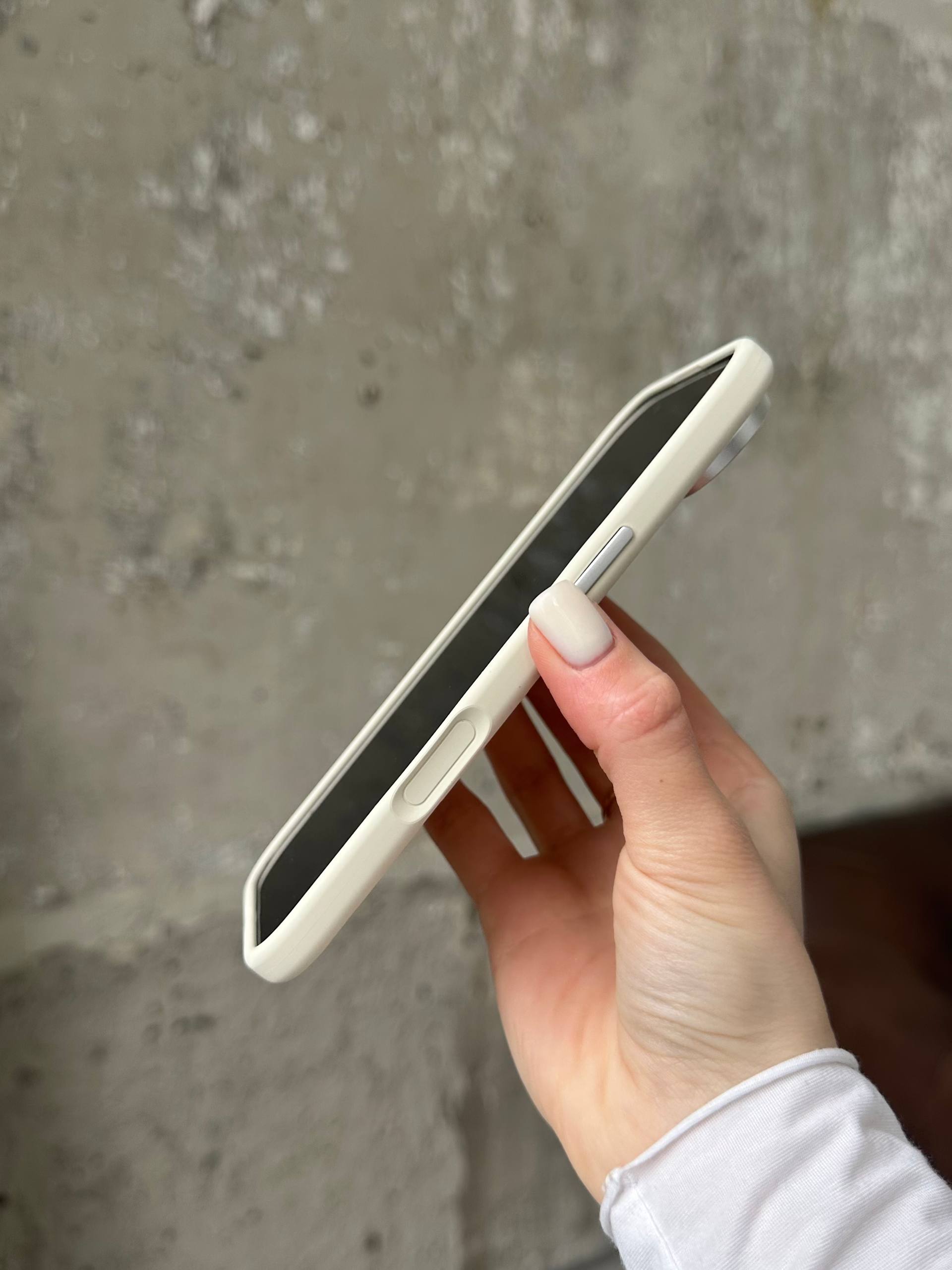 Чохол Flower Silicone Case з Magsafe на iPhone 17 Air Antique White (05)