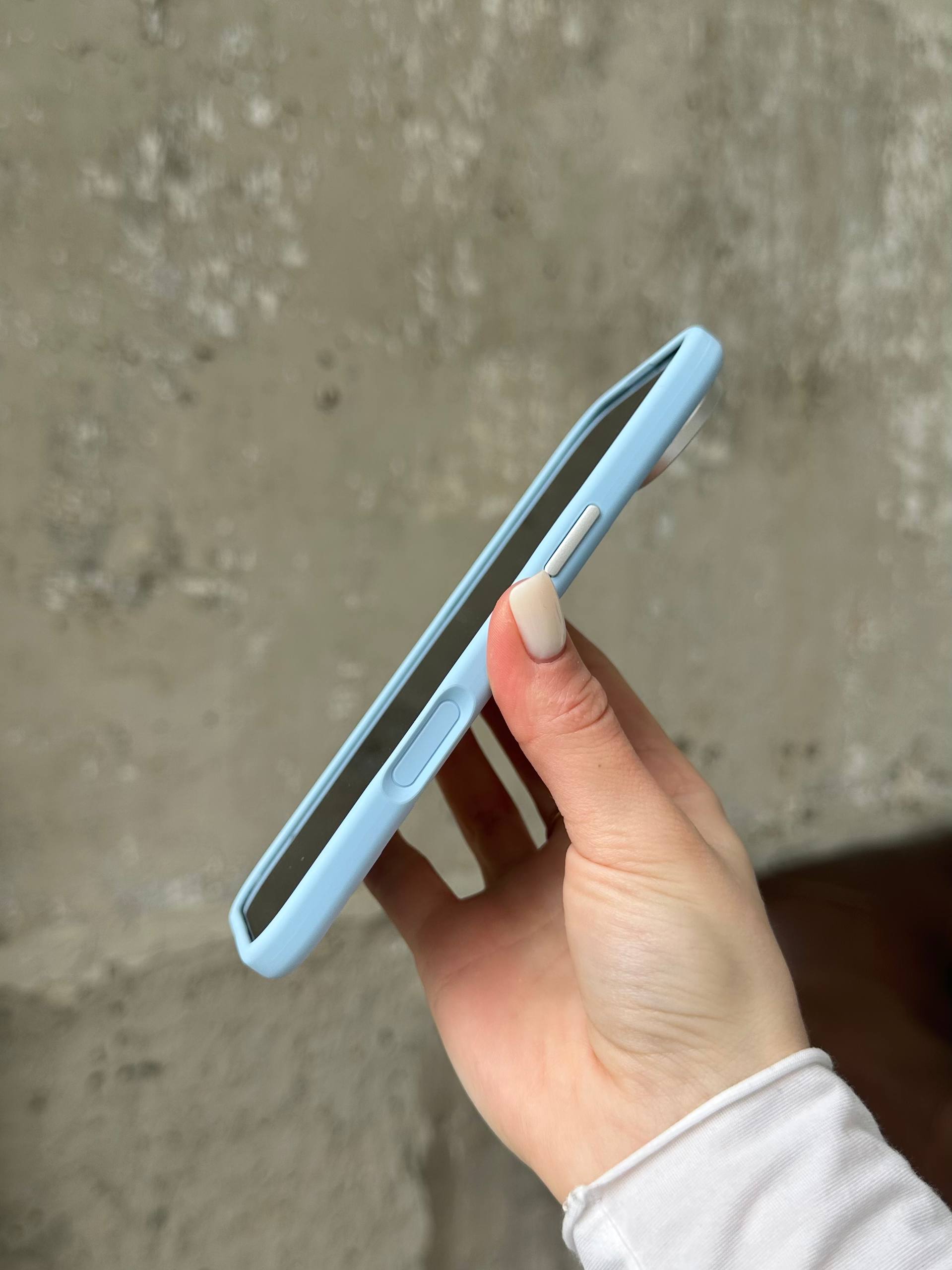 Чохол Flower Silicone Case з Magsafe на iPhone 17 Air Cloud Blue (02)