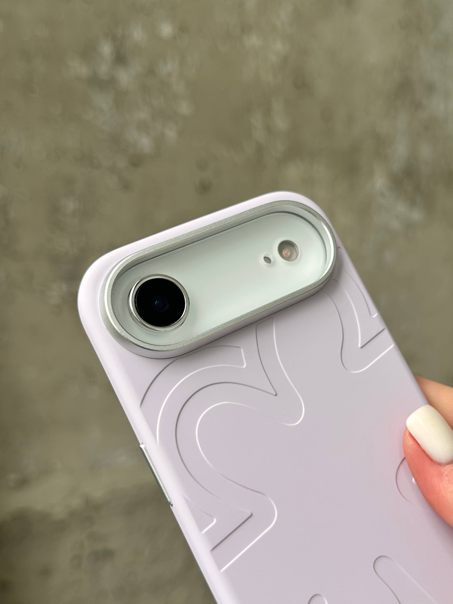 Чохол Flower Silicone Case з Magsafe на iPhone 17 Air Light Purple (07)