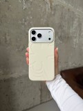 Чохол Flower Silicone Case з Magsafe на iPhone 17 Pro Antique White (05)