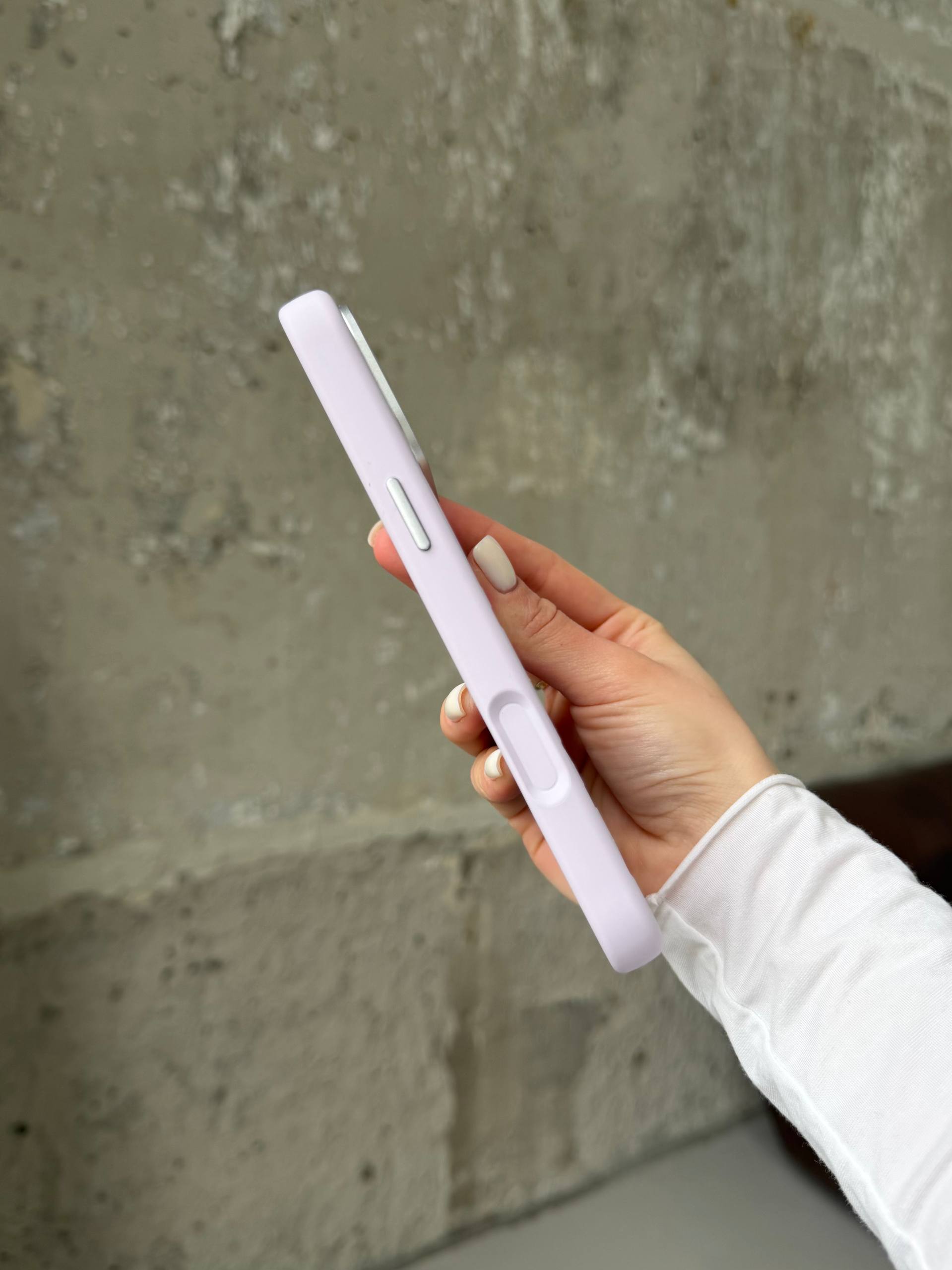 Чохол Flower Silicone Case з Magsafe на iPhone 16 Pro Light Purple (07)