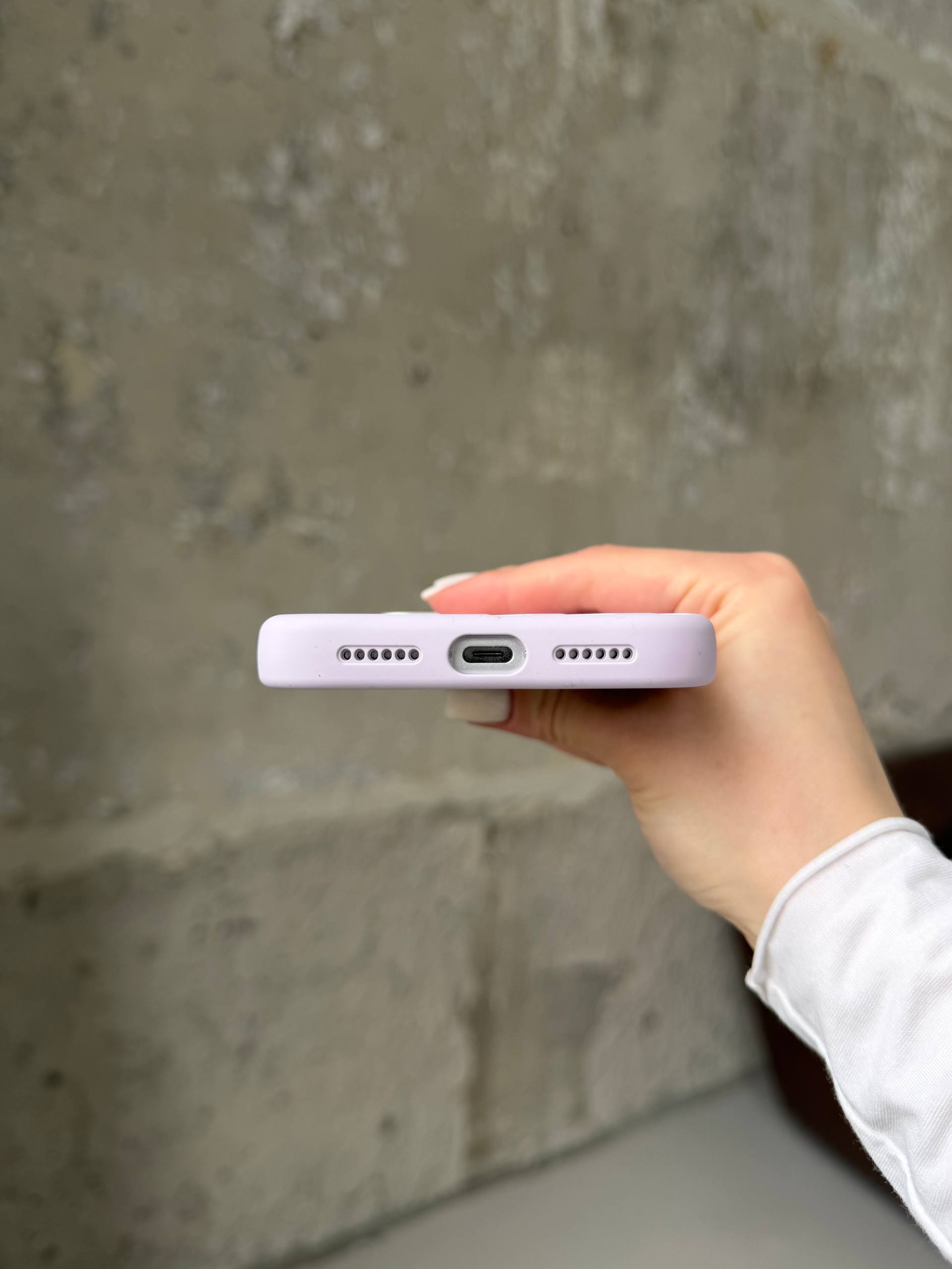 Чохол Flower Silicone Case з Magsafe на iPhone 17 Pro Light Purple (07)