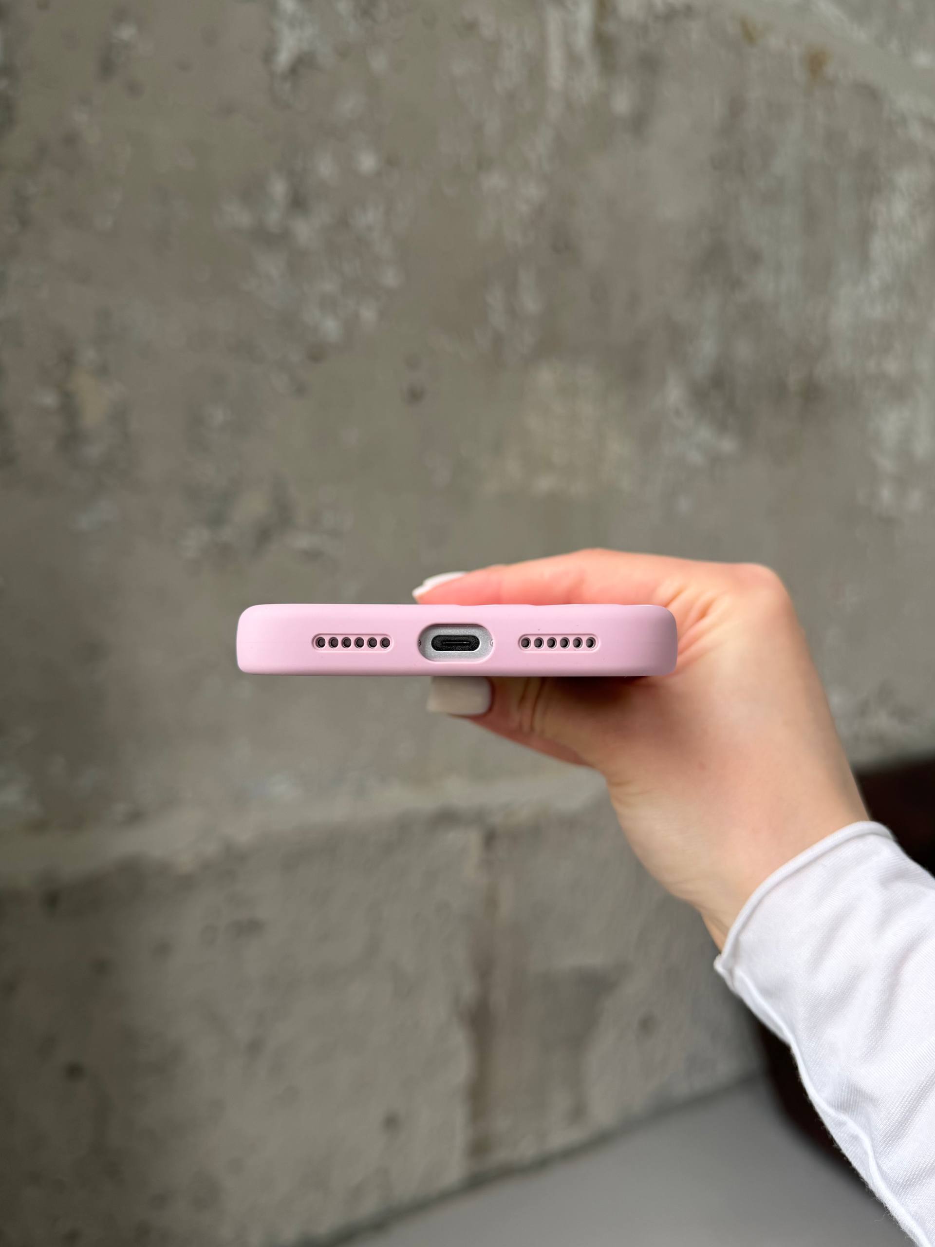 Чохол Flower Silicone Case з Magsafe на iPhone 17 Pro Max Pink (01)