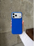 Чохол Flower Silicone Case з Magsafe на iPhone 17 Pro Electric Blue (03)