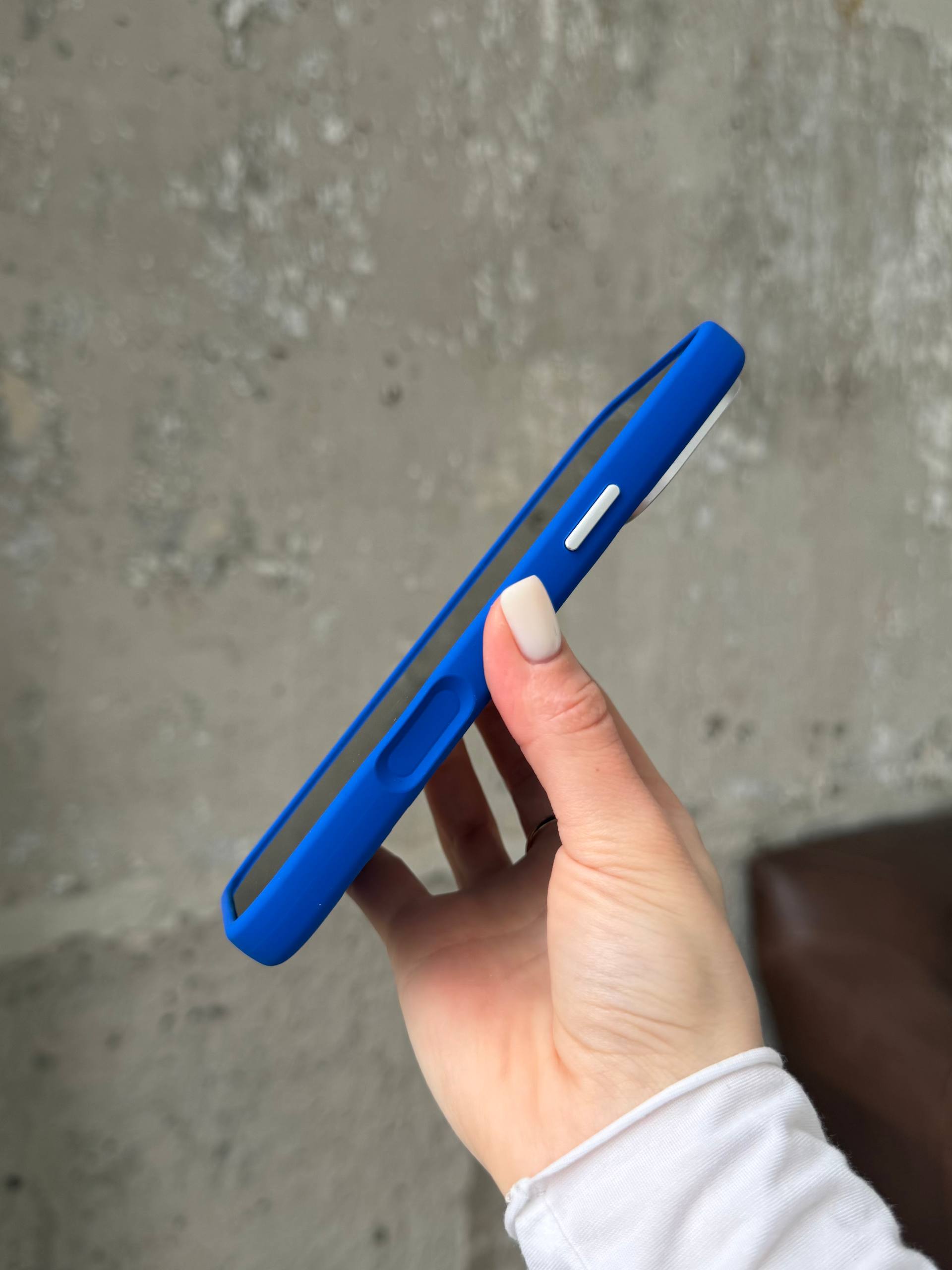 Чохол Flower Silicone Case з Magsafe на iPhone 17 Pro Max Electric Blue (03)