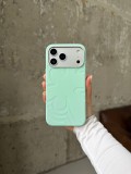 Чохол Flower Silicone Case з Magsafe на iPhone 17 Pro Max Mint (08)