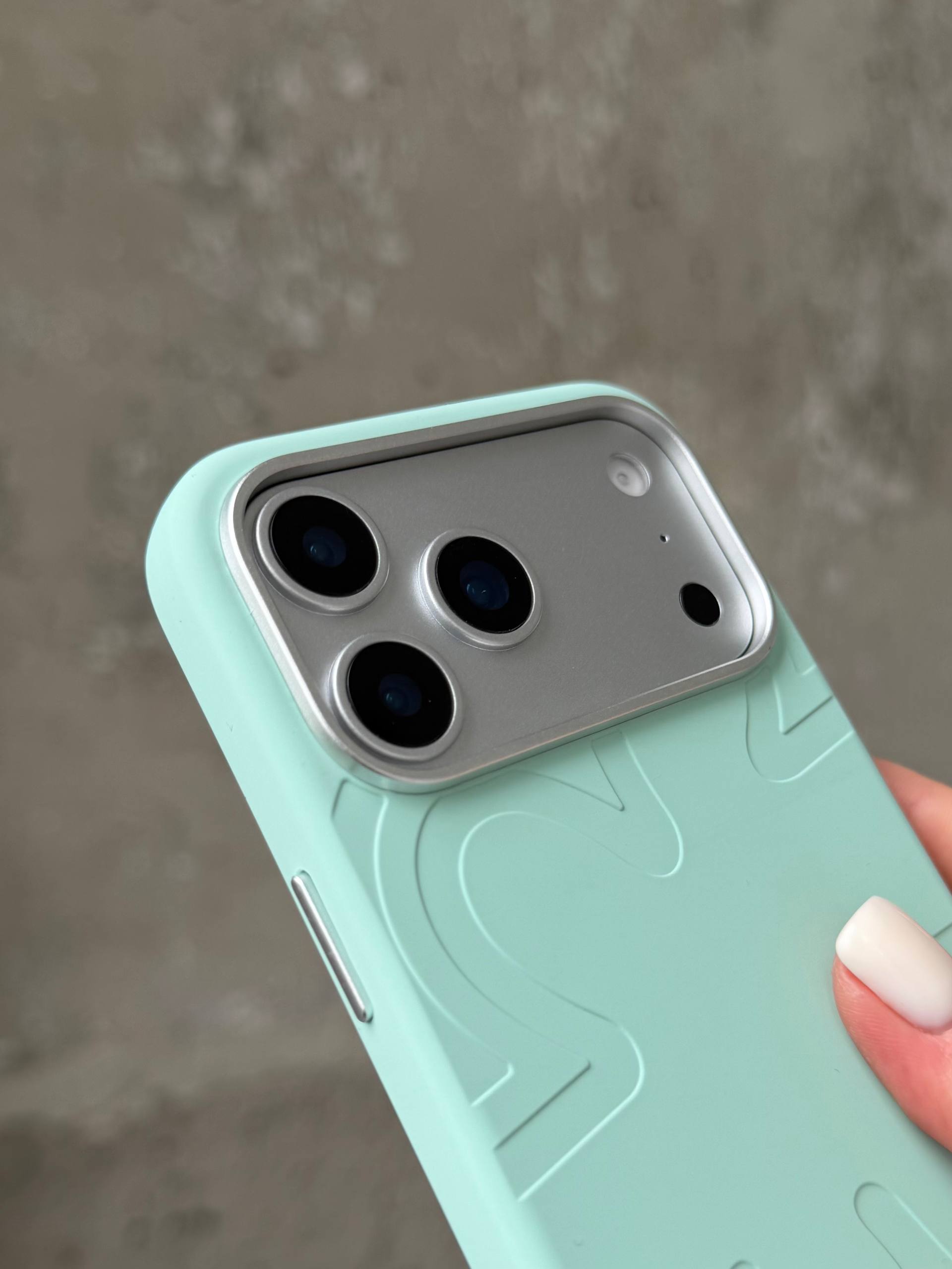 Чохол Flower Silicone Case з Magsafe на iPhone 17 Pro Mint (08)