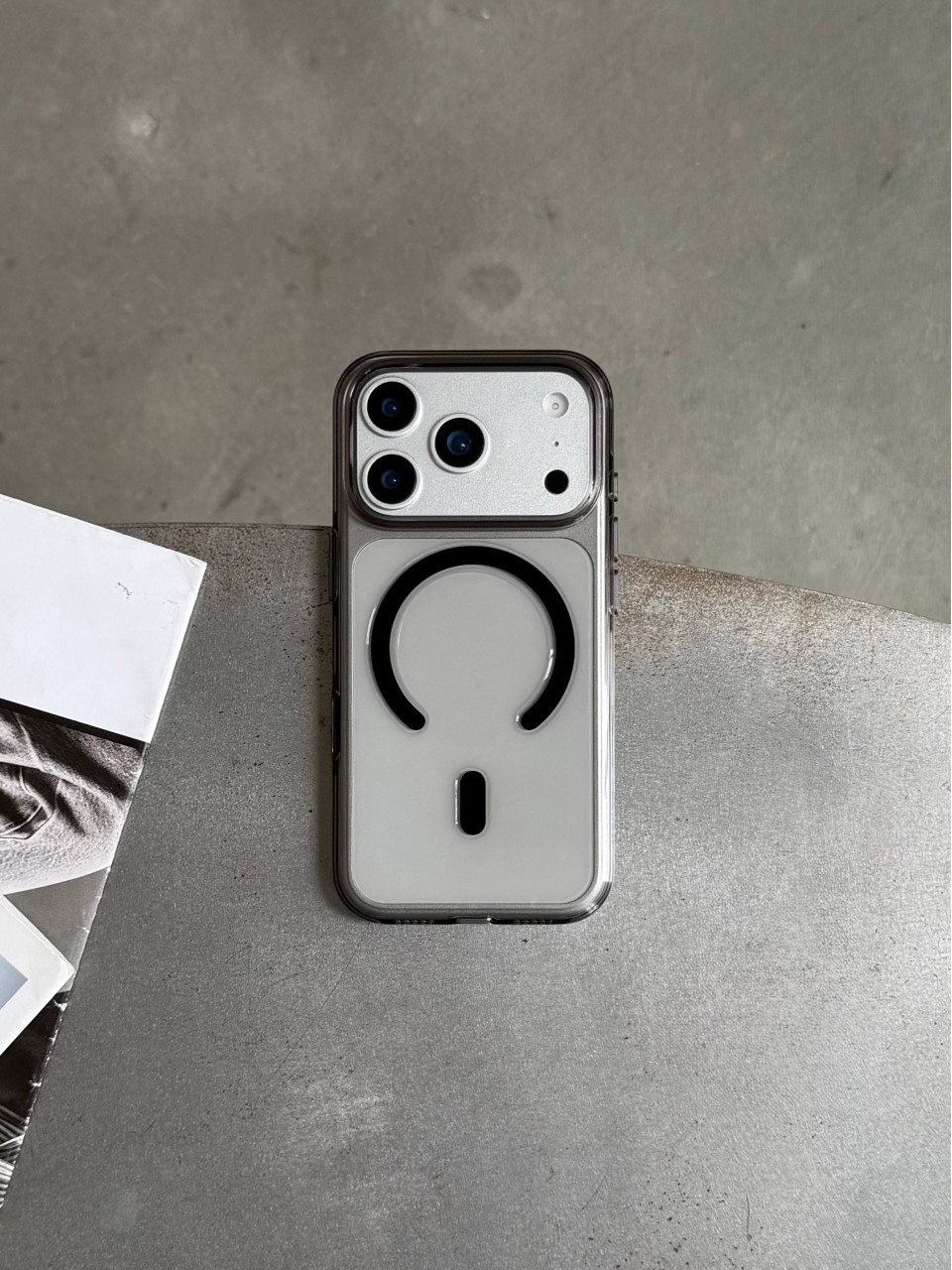 Чохол прозорий KZDOO Iceguard з Magsafe (Camera Control) на iPhone 17 Pro Black
