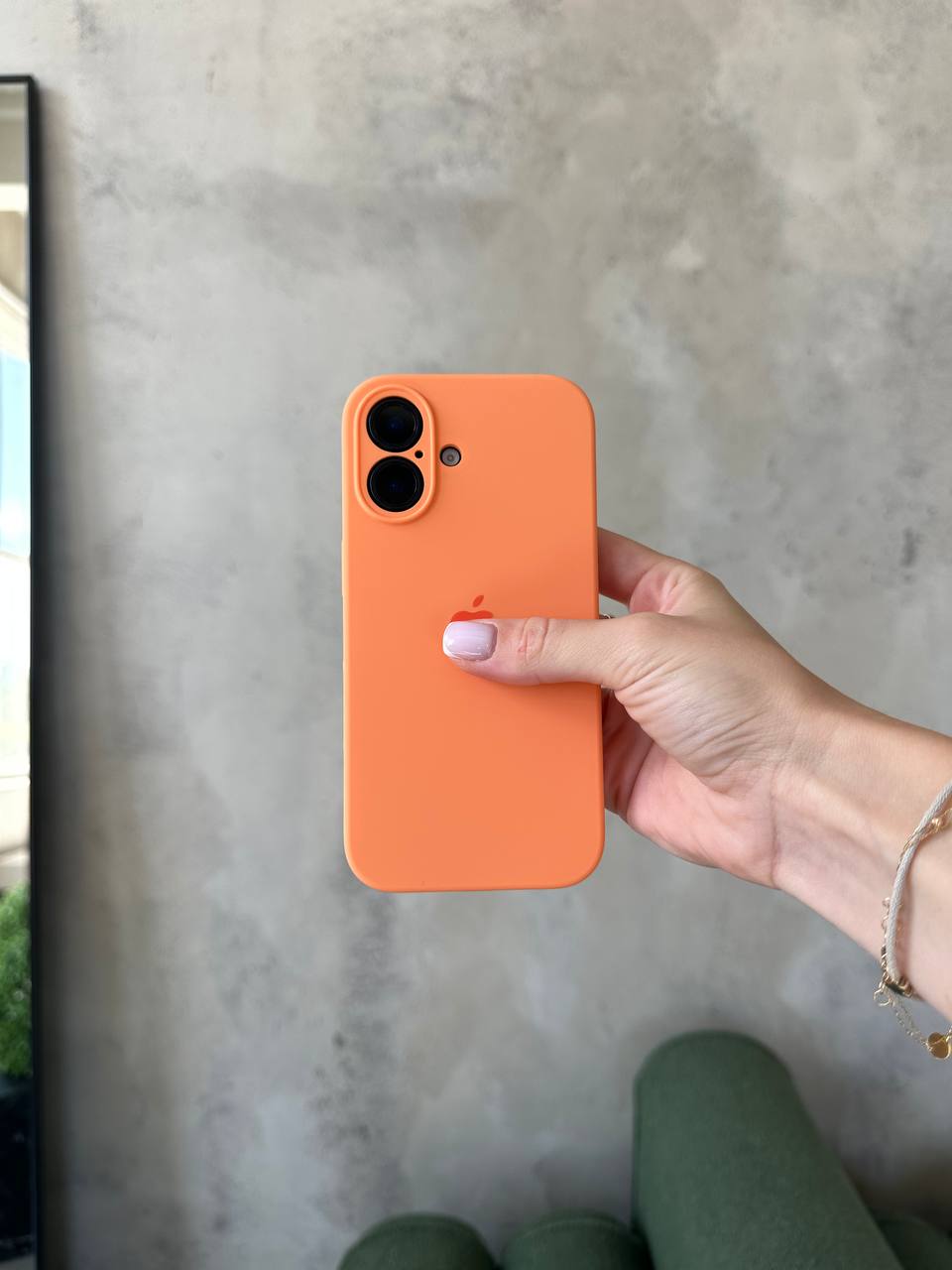 Чохол Silicone case із закритою камерою на iPhone 17 Papaya #34