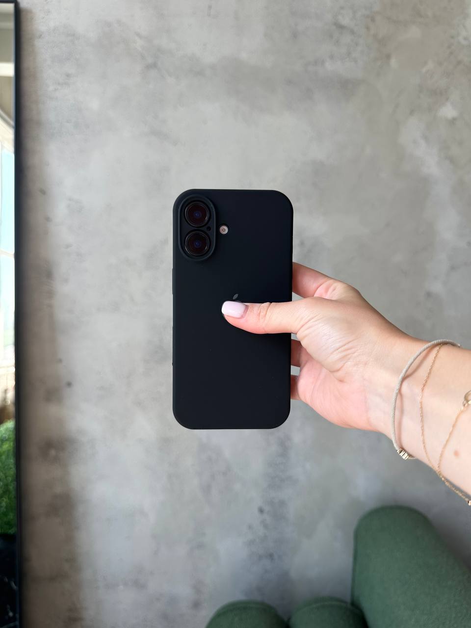 Чохол Silicone case із закритою камерою на iPhone 17 Black #14
