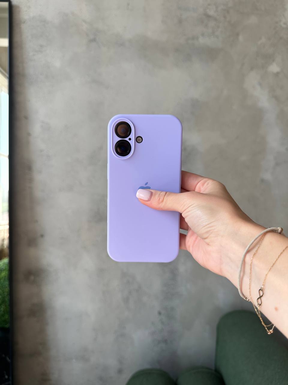 Чохол Silicone case із закритою камерою на iPhone 17 Elegant Purple #26