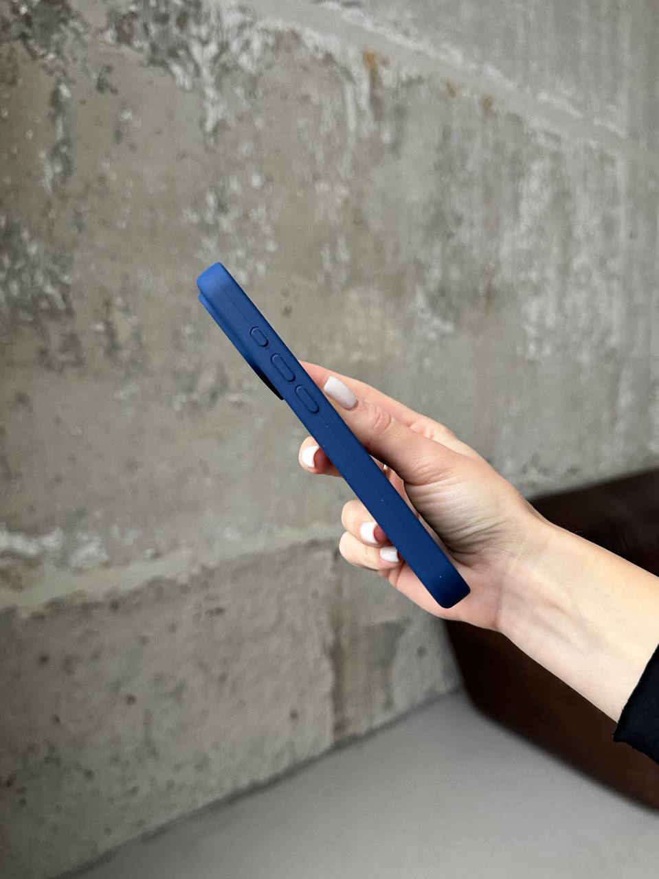 Чехол Silicone case с закрытой камерой на iPhone 17 Deep Navy #39