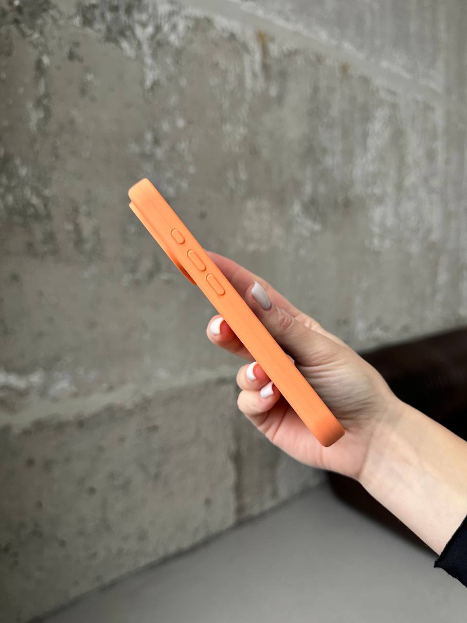 Чехол Silicone case с закрытой камерой на iPhone 17 Papaya #34