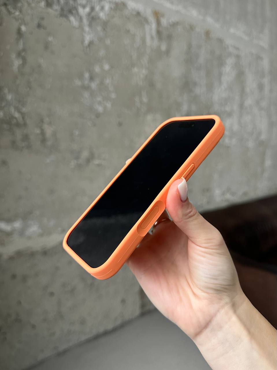 Чехол Silicone case с закрытой камерой на iPhone 17 Papaya #34