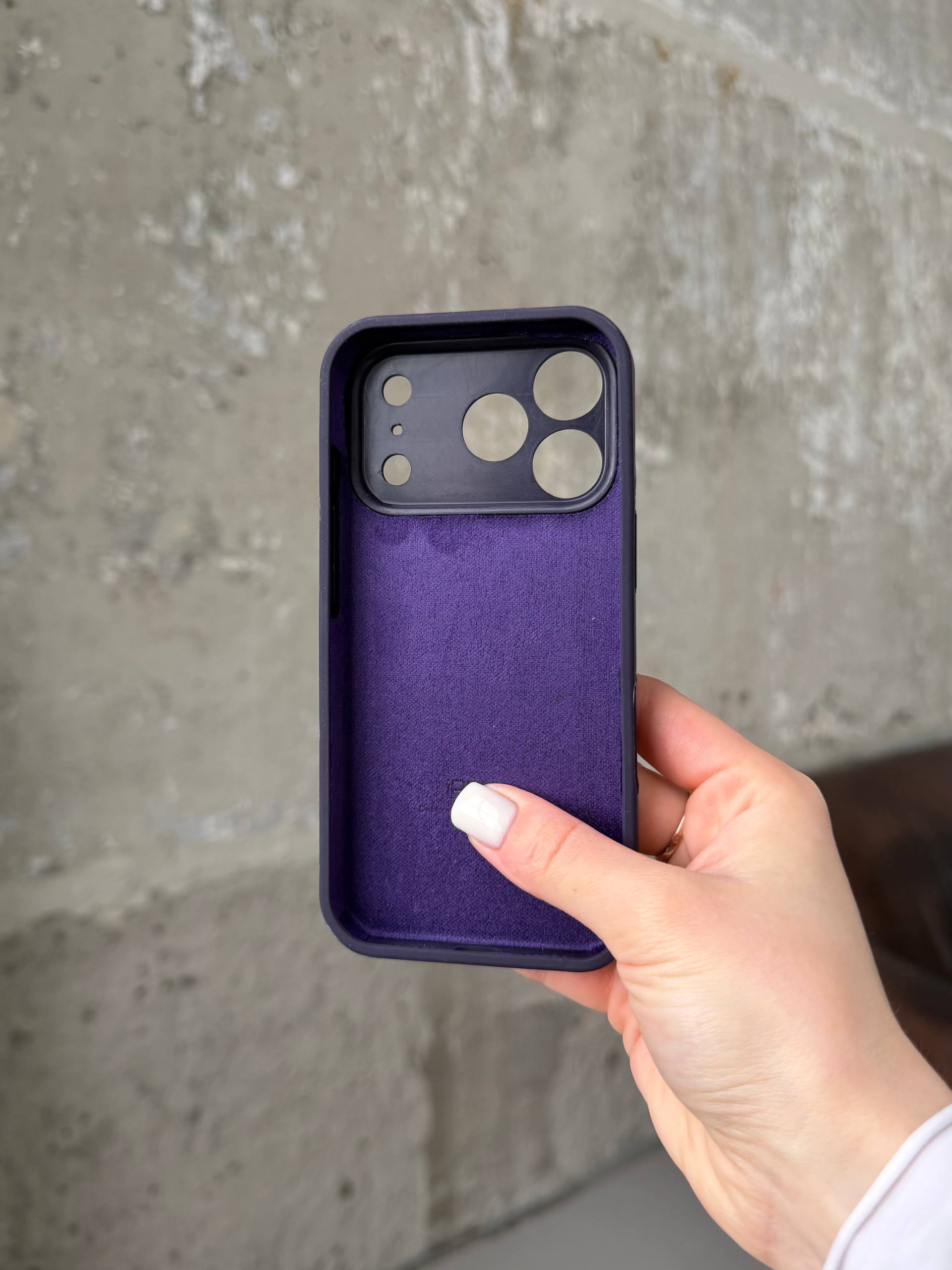 Чохол Silicone case із закритою камерою на iPhone 17 Pro Amethyst #54