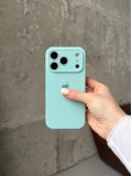 Чохол Silicone case із закритою камерою на iPhone 17 Pro Light Cyan #48