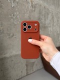 Чохол Silicone case із закритою камерою на iPhone 17 Pro Brown #42