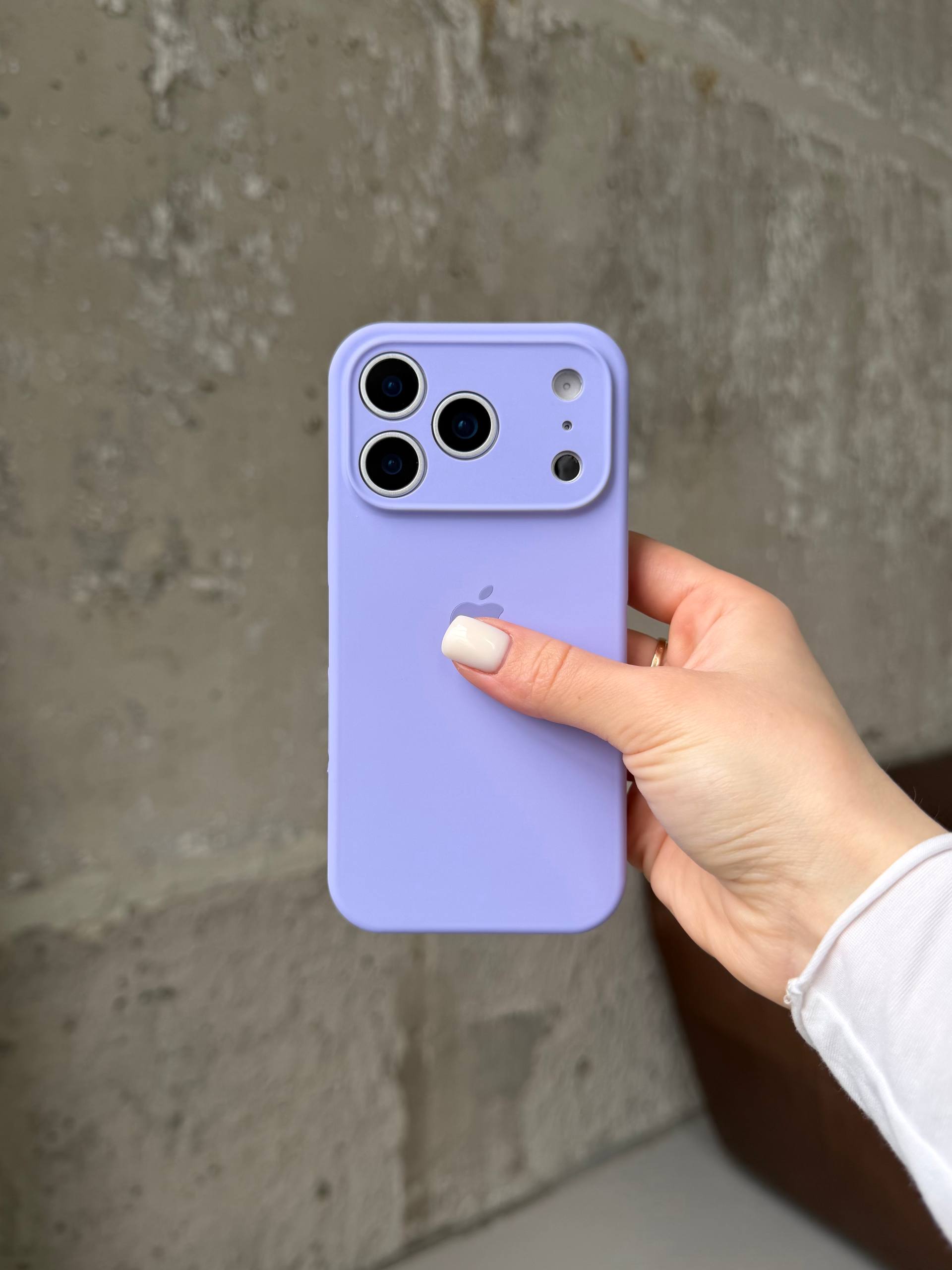 Чохол Silicone case із закритою камерою на iPhone 17 Pro Elegant Purple #26