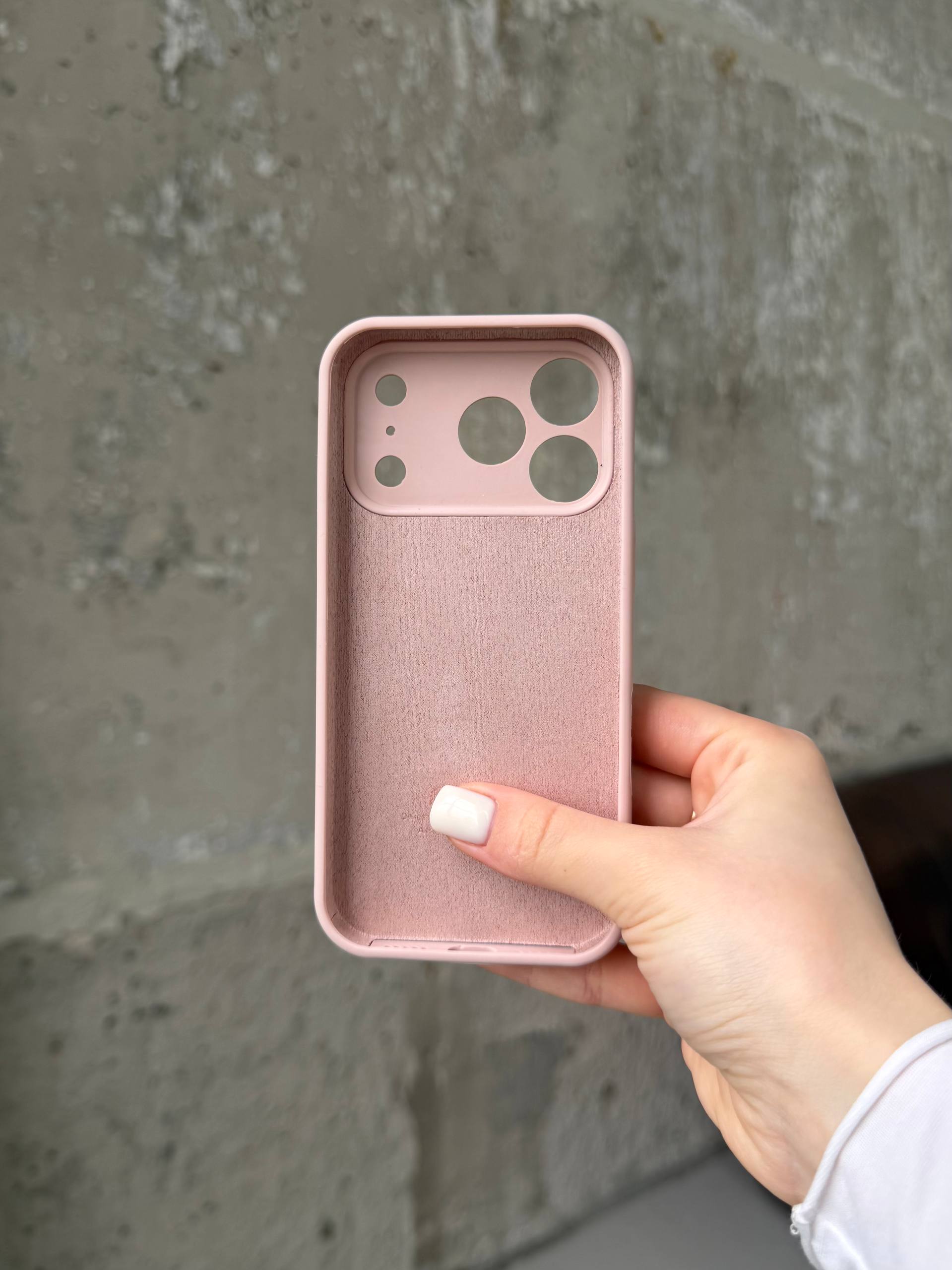 Чохол Silicone case із закритою камерою на iPhone 17 Pro Max Pink Sand #15