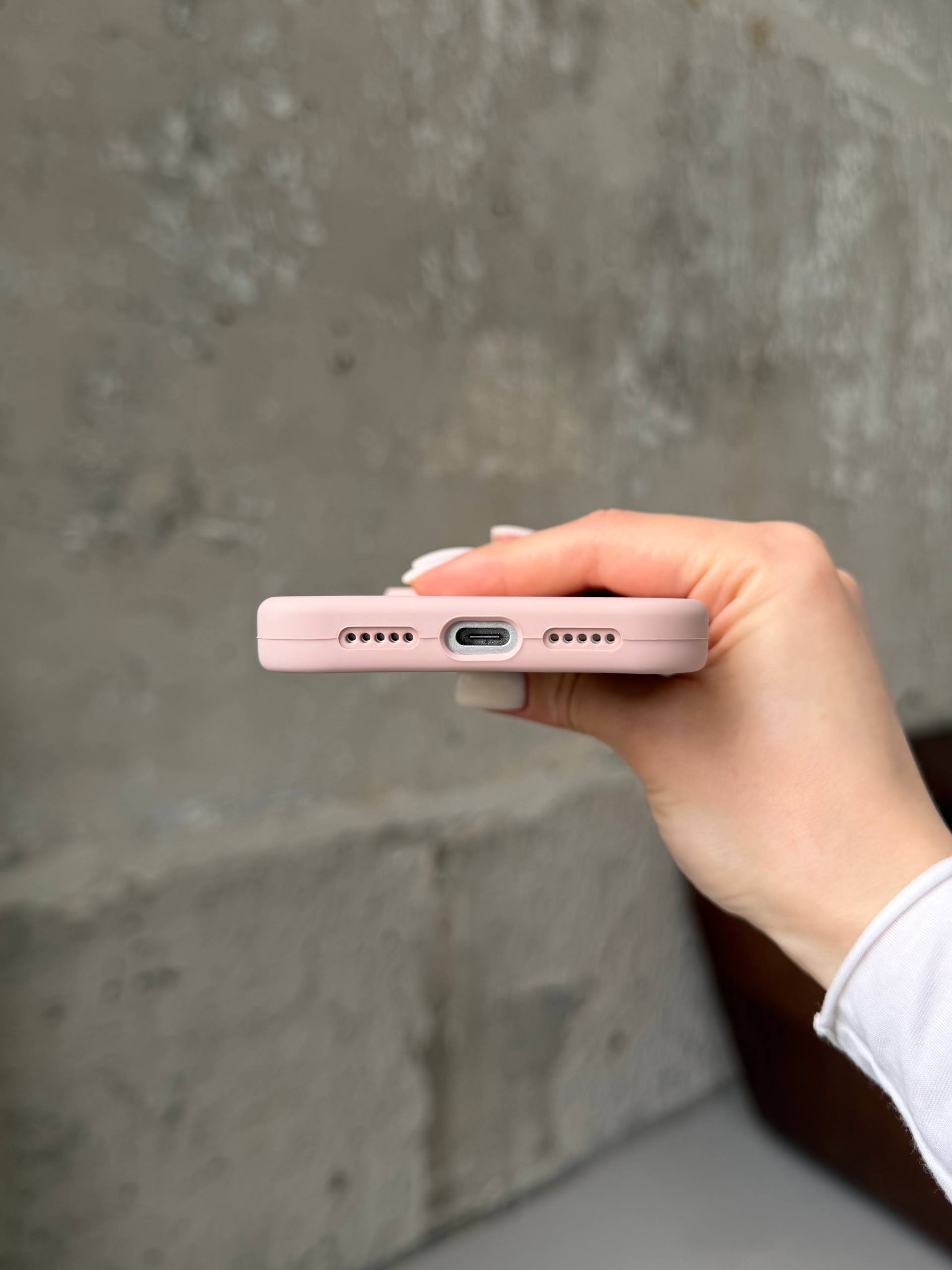Чохол Silicone case із закритою камерою на iPhone 17 Pro Max Pink Sand #15