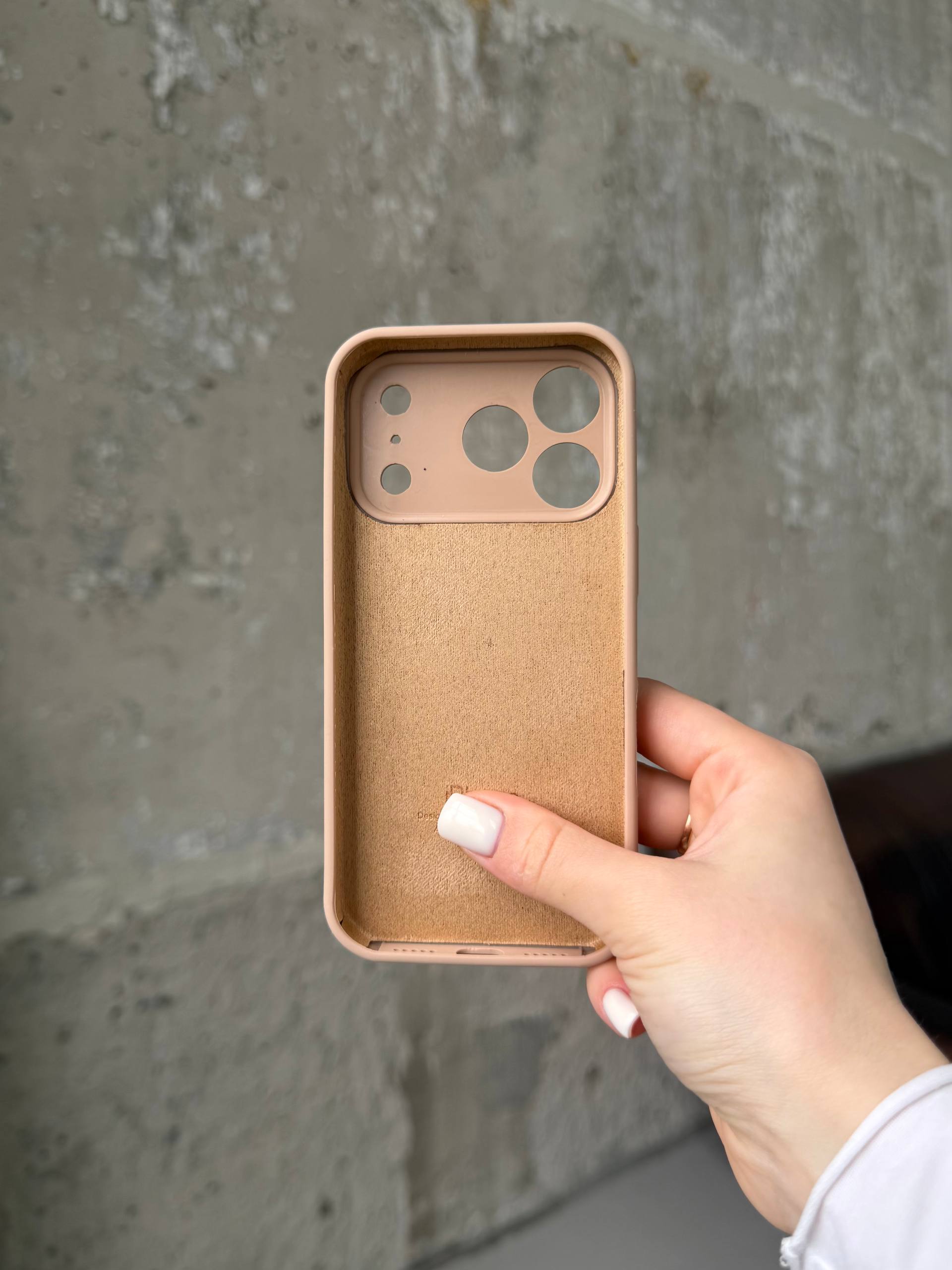 Чохол Silicone case із закритою камерою на iPhone 17 Pro Desert #62