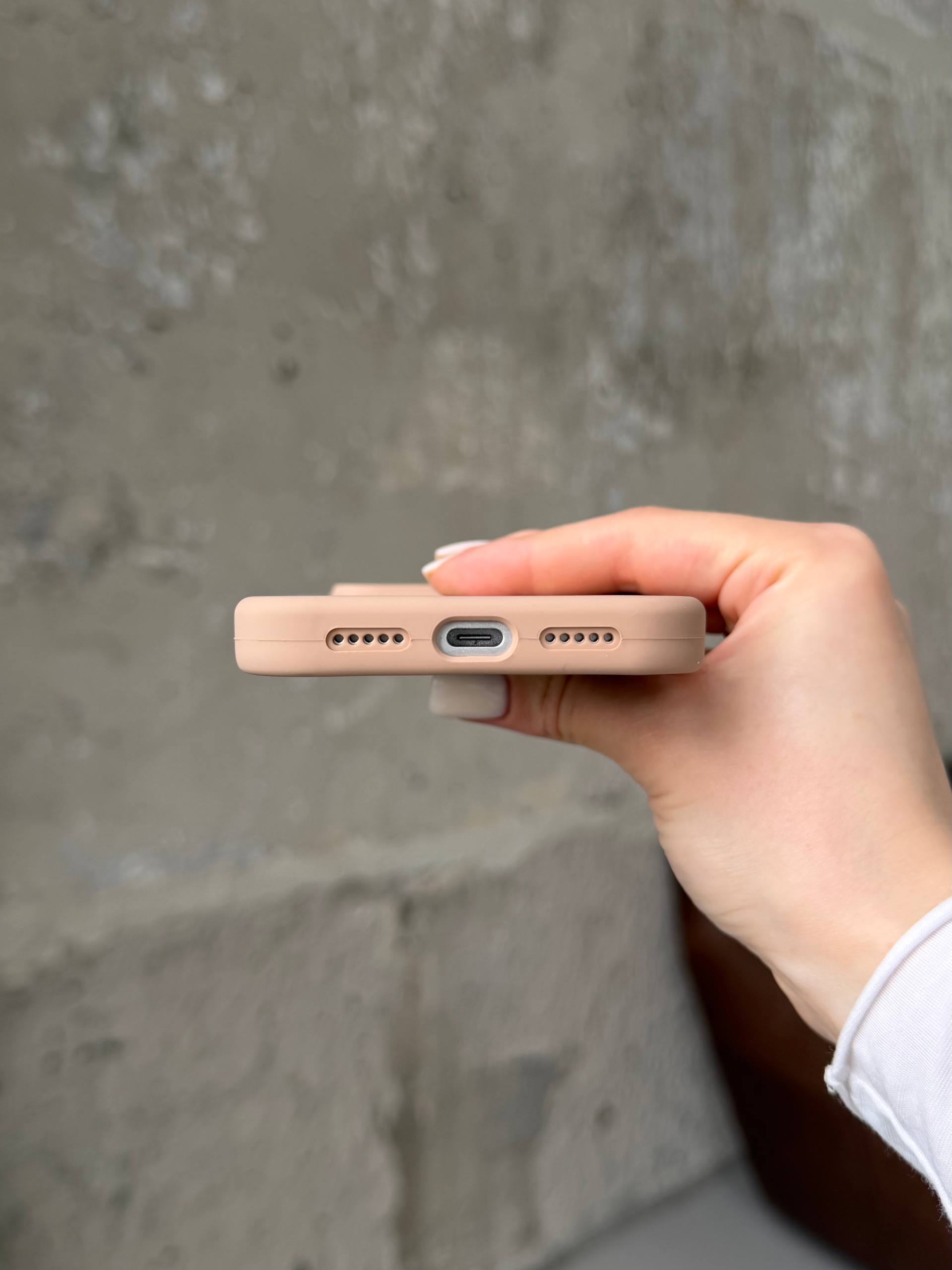 Чохол Silicone case із закритою камерою на iPhone 17 Pro Desert #62