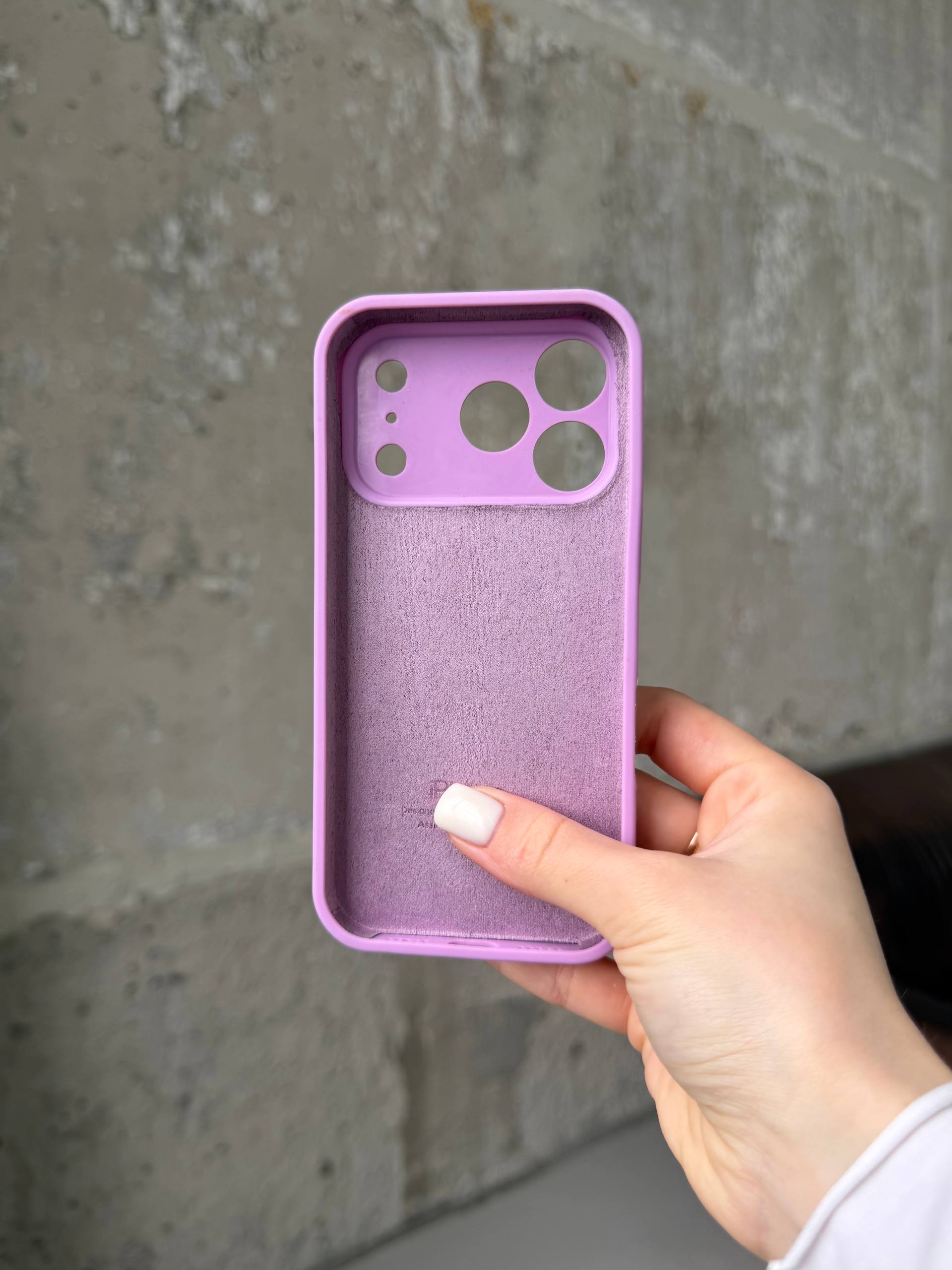 Чехол Silicone case с закрытой камерой на iPhone 17 Pro Mauve #60
