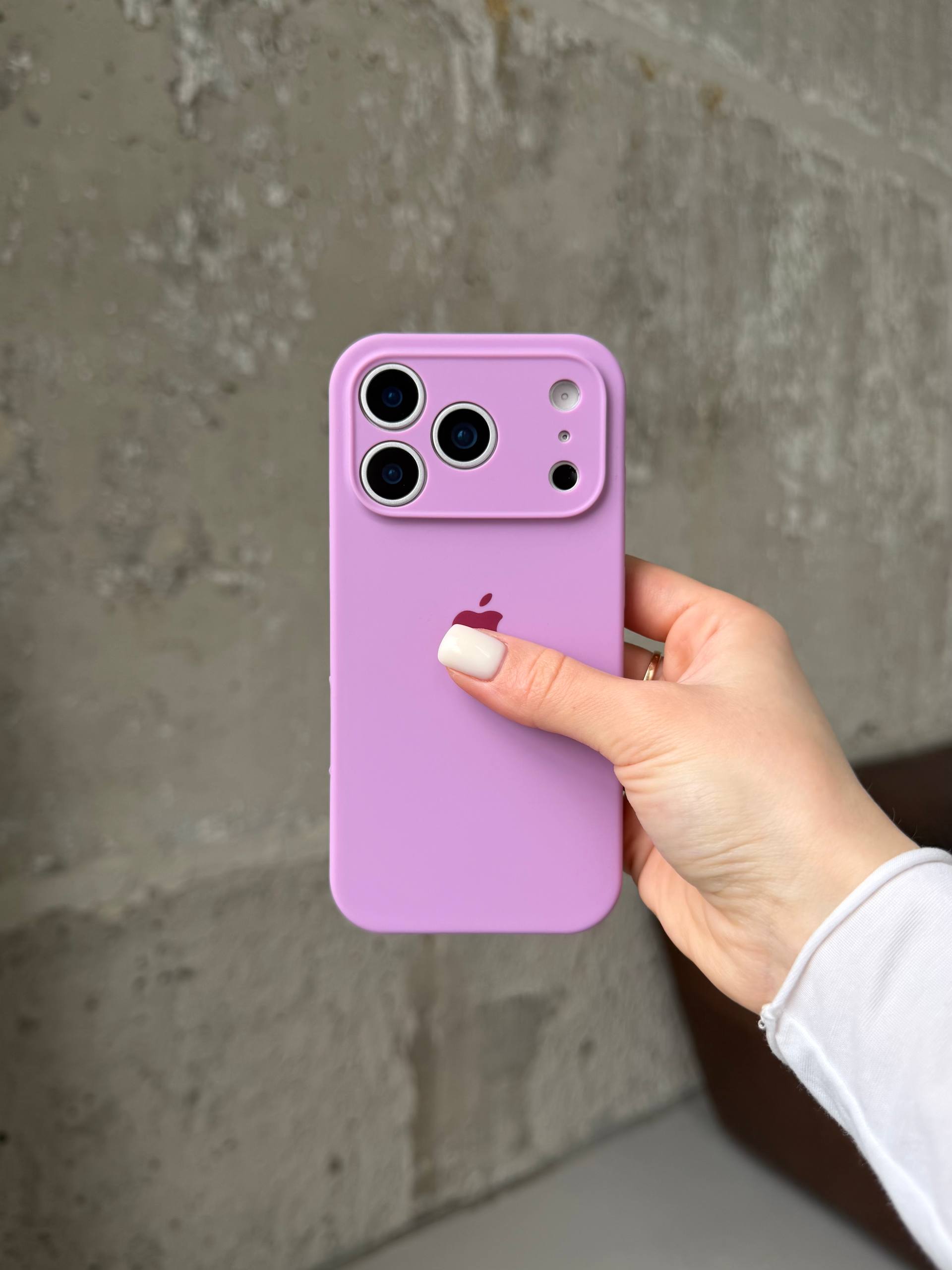 Чохол Silicone case із закритою камерою на iPhone 17 Pro Mauve #60