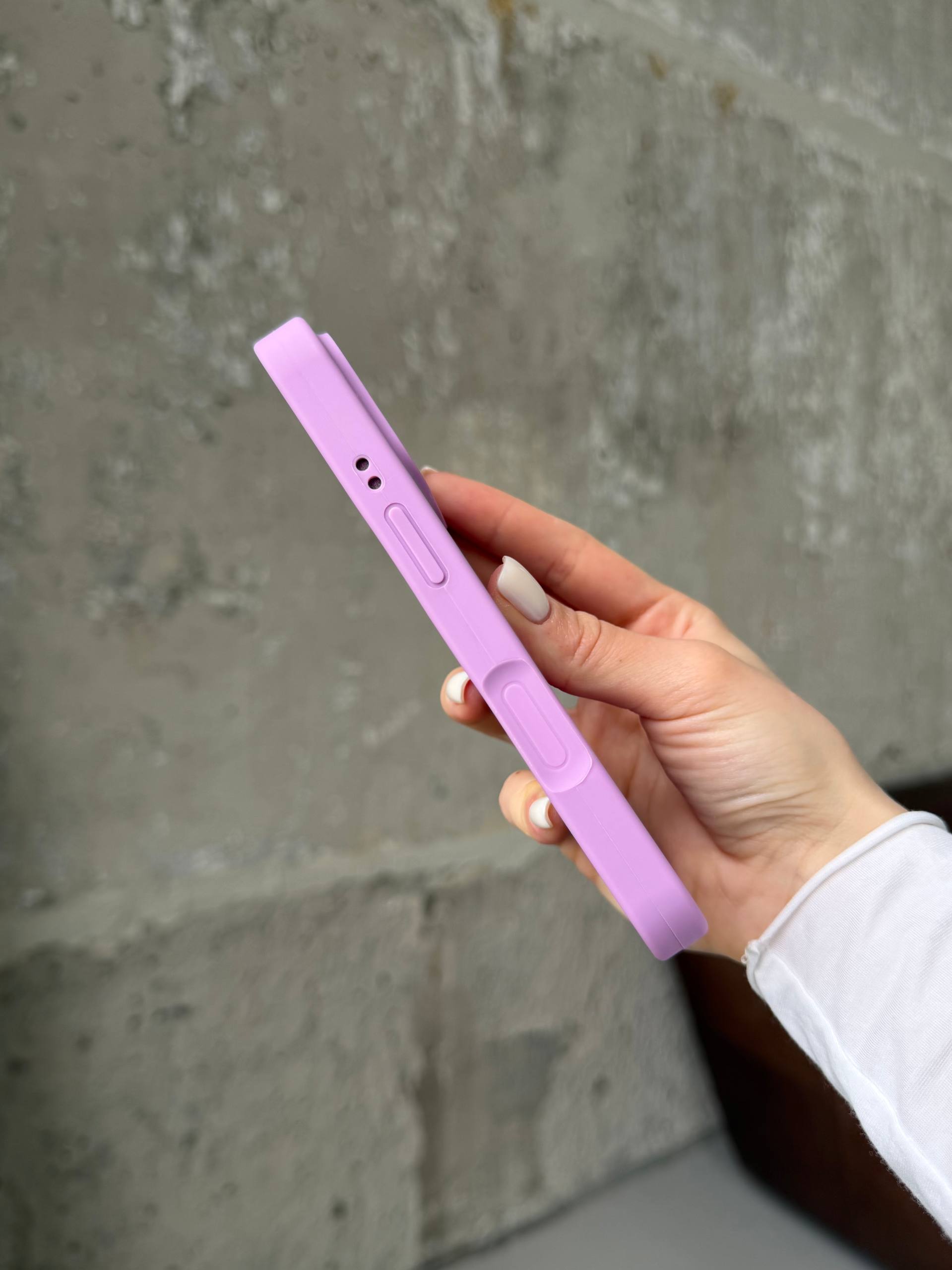 Чехол Silicone case с закрытой камерой на iPhone 17 Pro Mauve #60