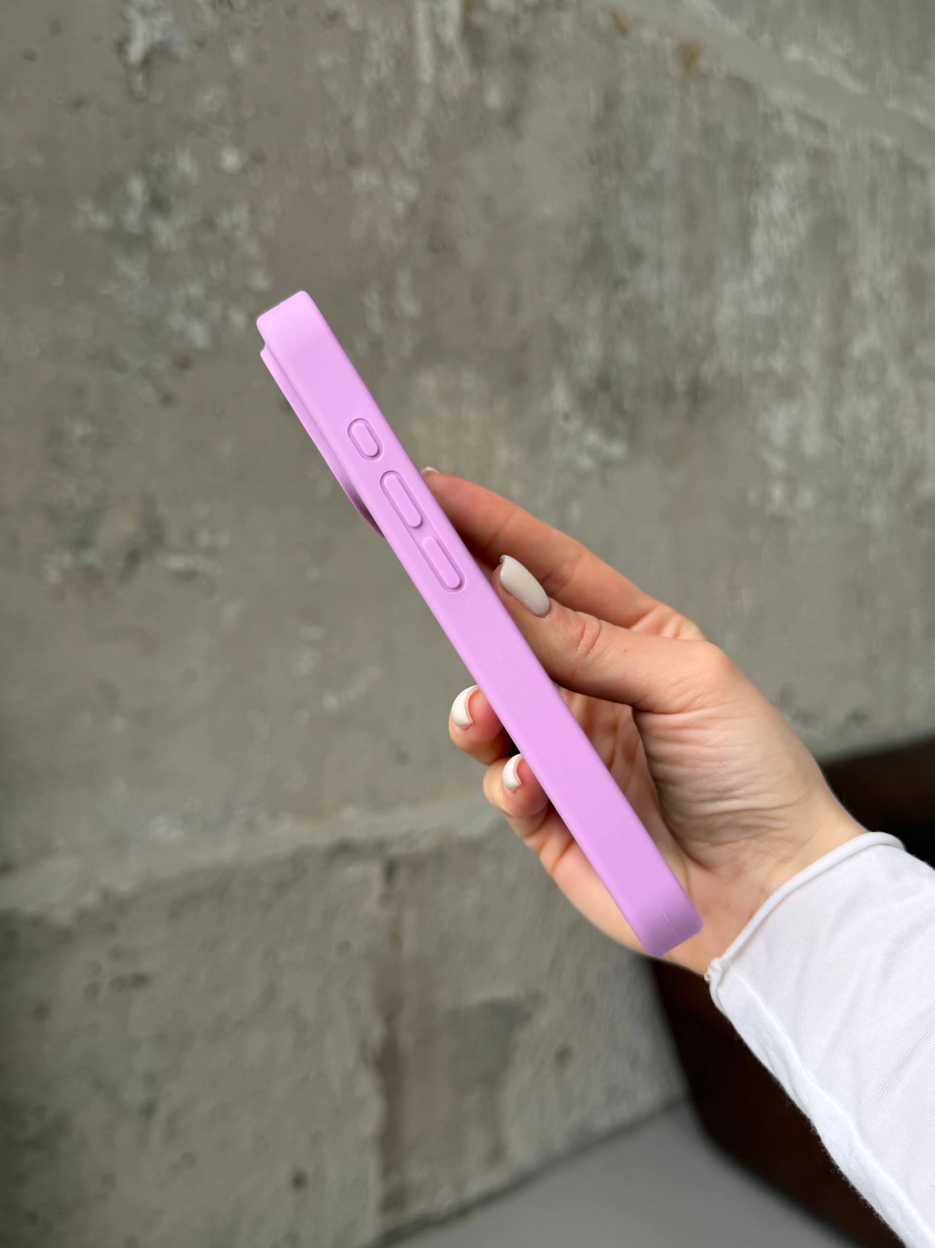 Чехол Silicone case с закрытой камерой на iPhone 17 Pro Mauve #60