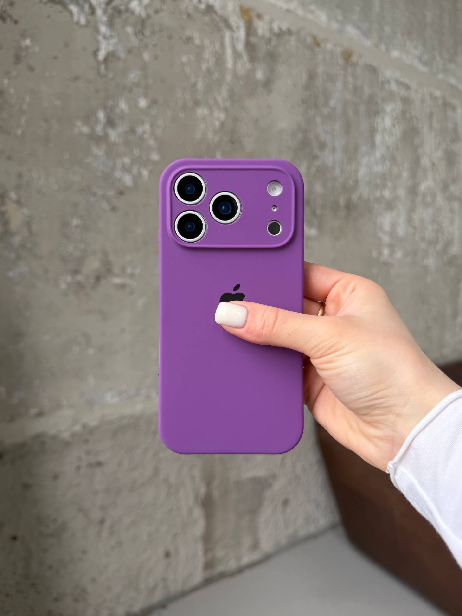 Чохол Silicone case із закритою камерою на iPhone 17 Pro Grape #19