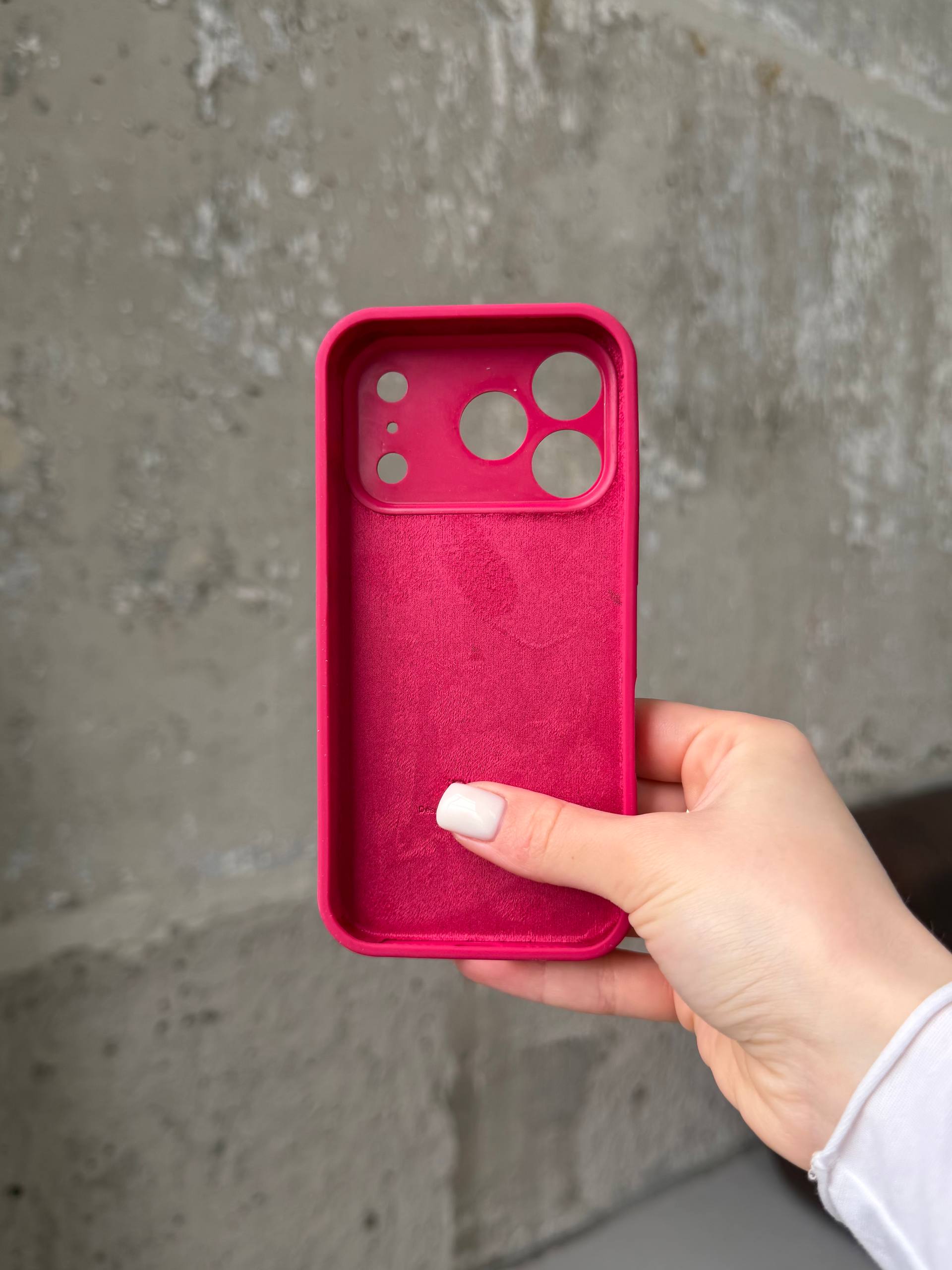 Чехол Silicone case с закрытой камерой на iPhone 17 Pro Wine Red #21