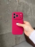 Чохол Silicone case із закритою камерою на iPhone 17 Pro Wine Red #21