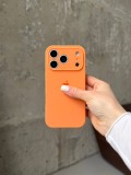 Чохол Silicone case із закритою камерою на iPhone 17 Pro Papaya #34