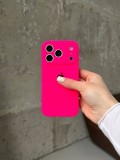 Чохол Silicone case із закритою камерою на iPhone 17 Pro Shiny Pink #23