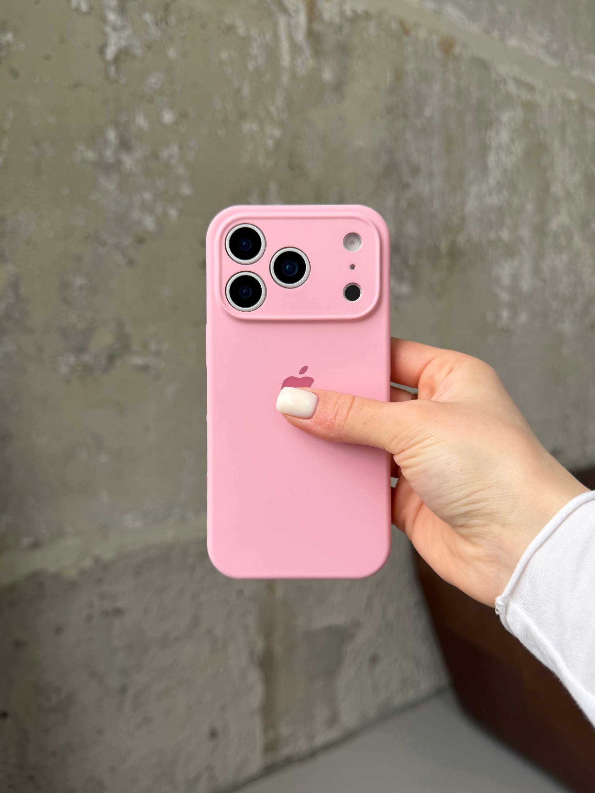 Чохол Silicone case із закритою камерою на iPhone 17 Pro Baby Pink #06