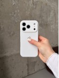 Чохол Silicone case із закритою камерою на iPhone 17 Pro White #08