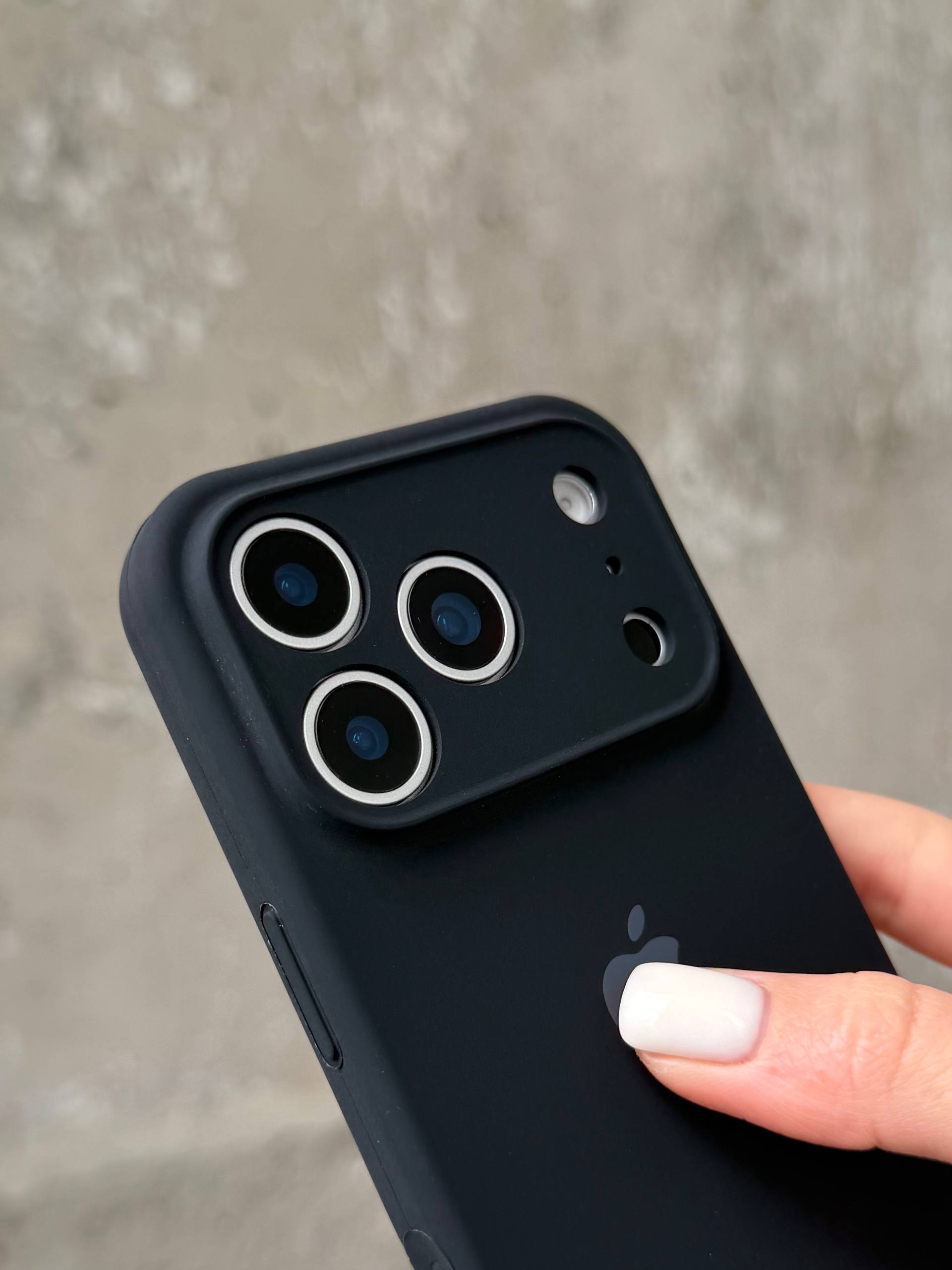 Чохол Silicone case із закритою камерою на iPhone 17 Pro Black #14