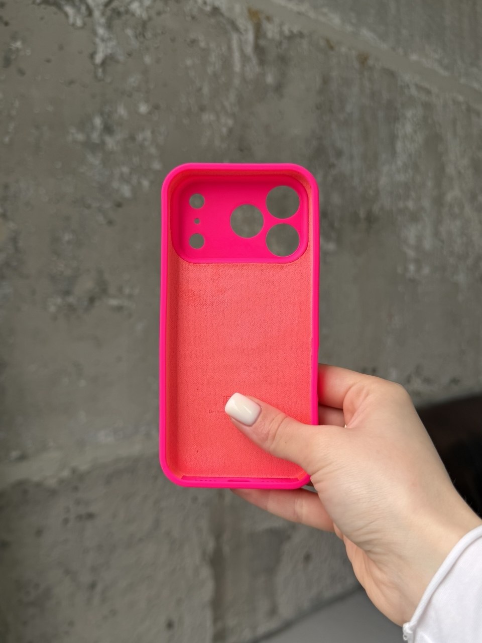 Чохол Silicone case із закритою камерою на iPhone 17 Pro Max Shiny Pink #23